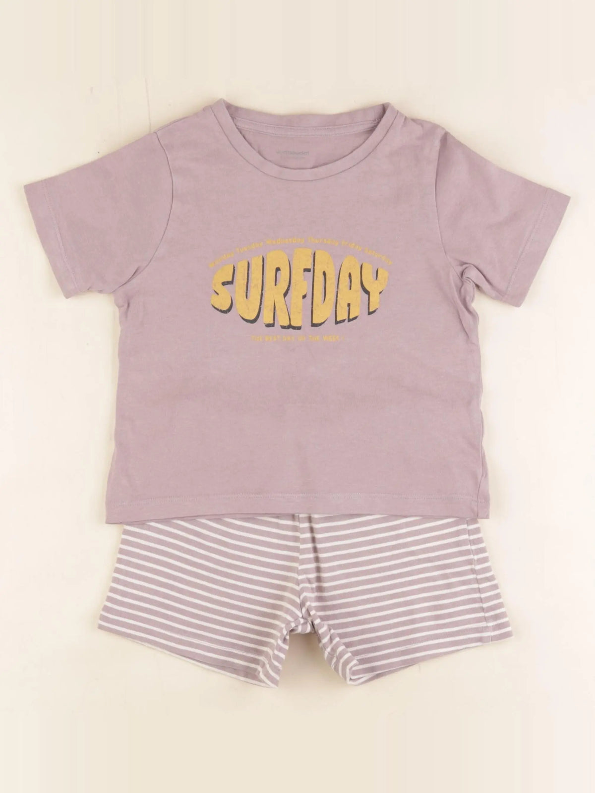 Vertbaudet - pyjama coton violet - 4 ans