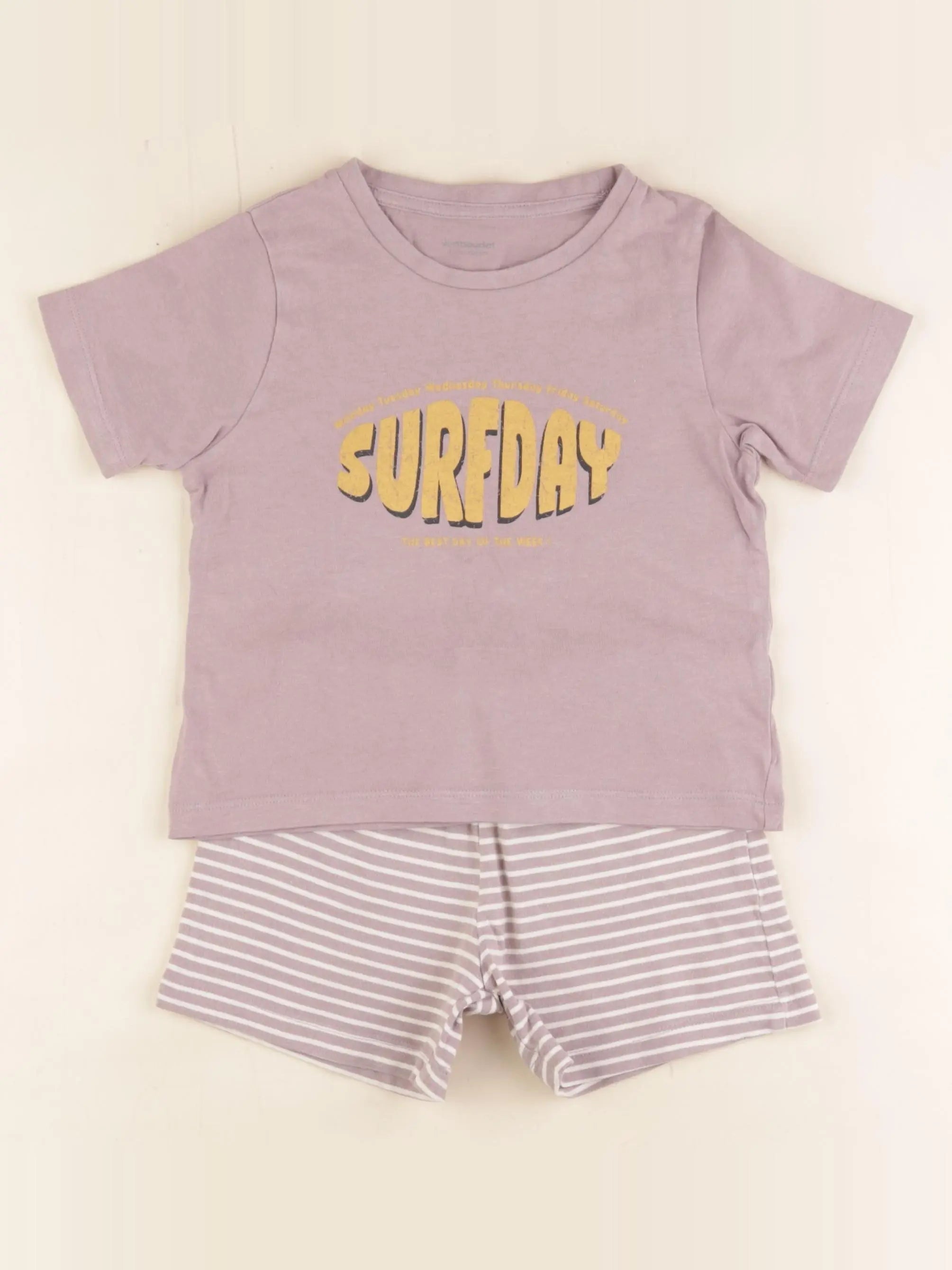 Vertbaudet - pyjama coton violet - 4 ans