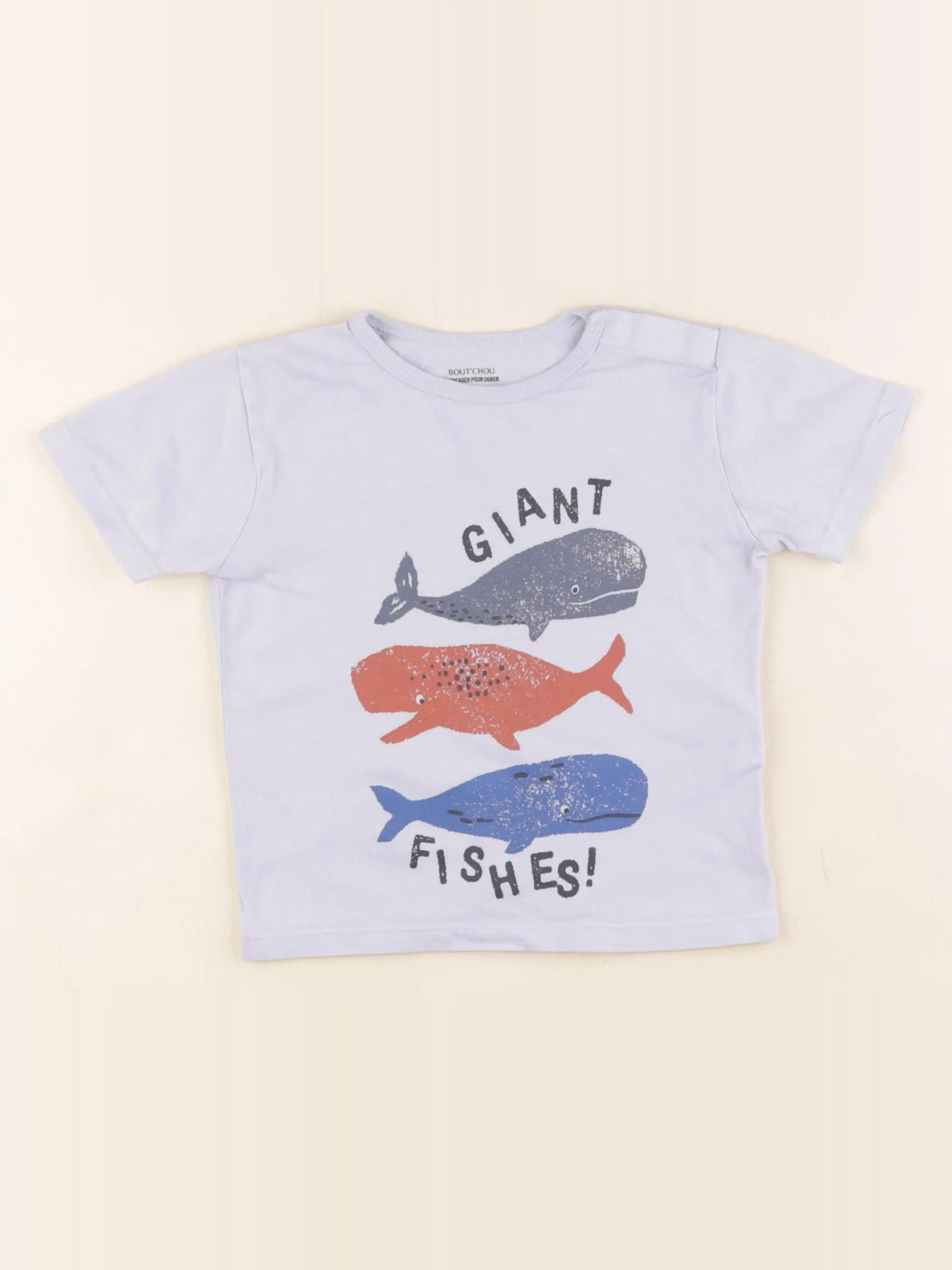 Boutchou - tee-shirt bleu - 24 mois