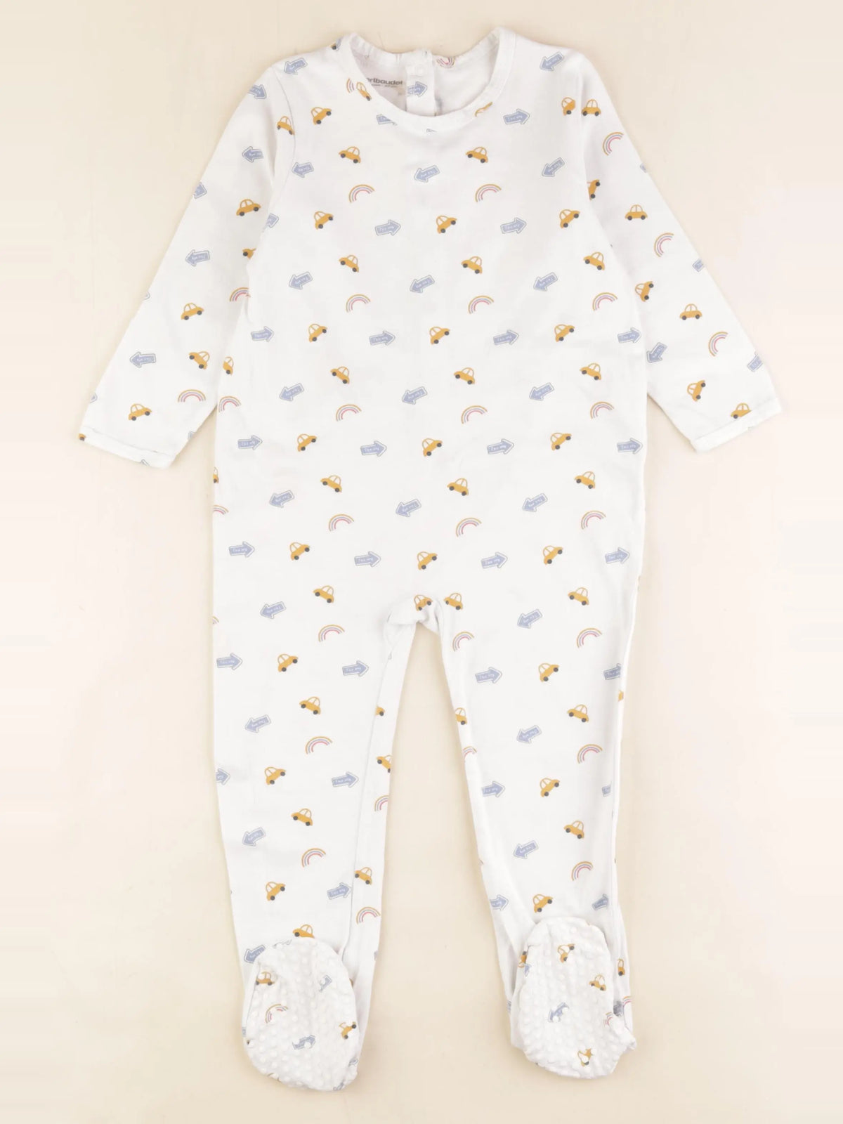 Vertbaudet - pyjama coton blanc - 36 mois