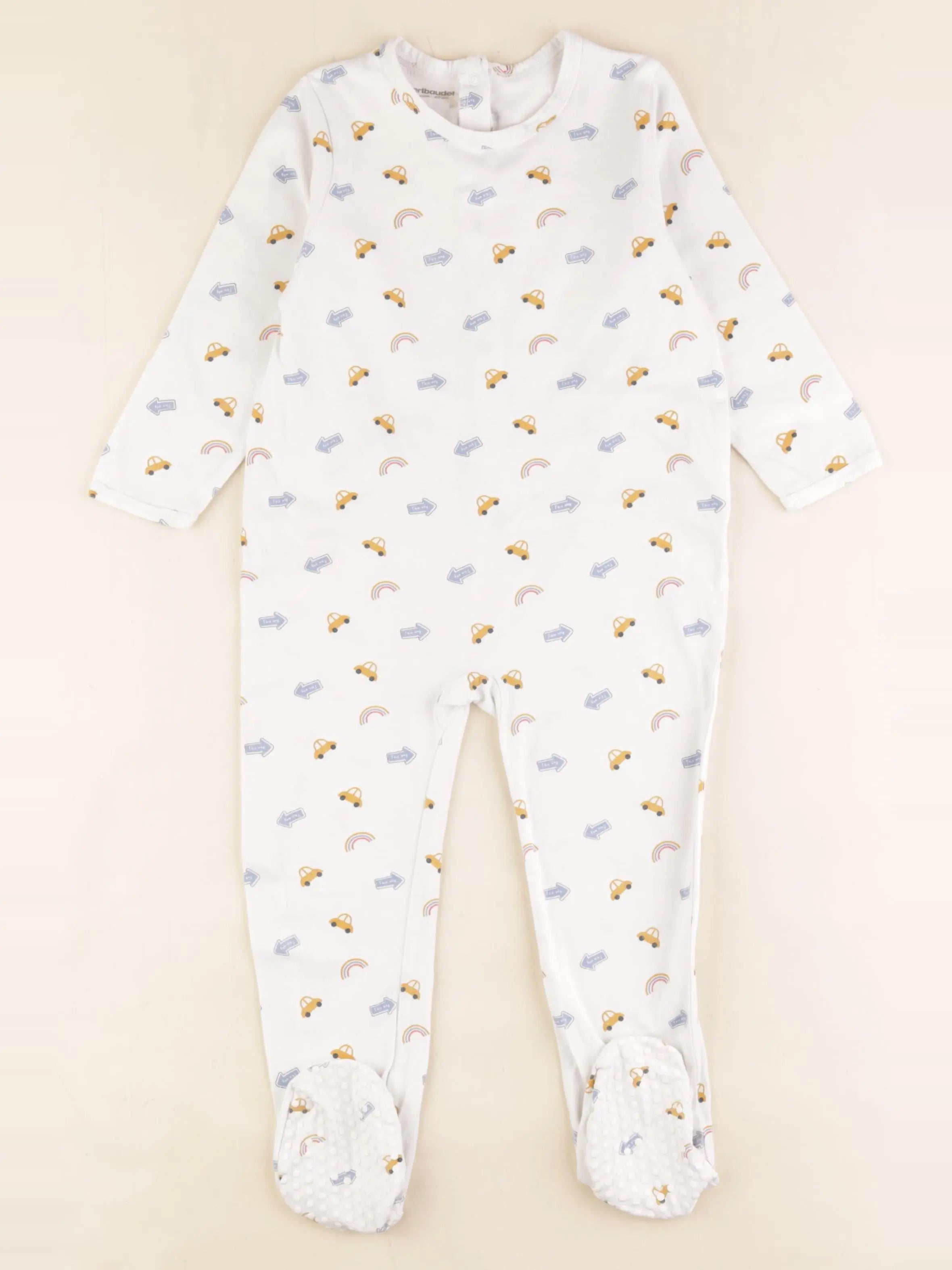 Vertbaudet - pyjama coton blanc - 36 mois