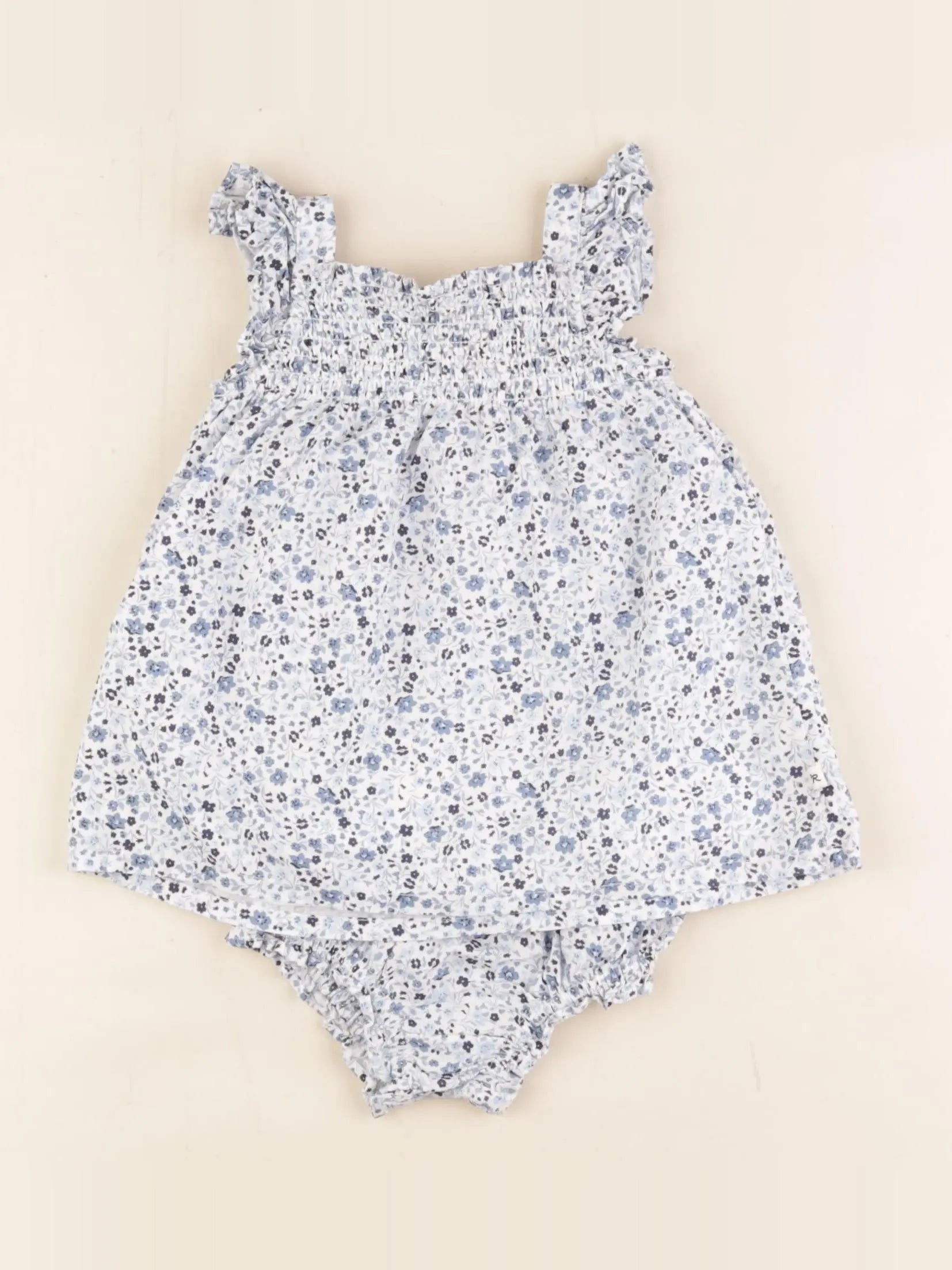 Cadet Rousselle - robe bleu - 3 mois