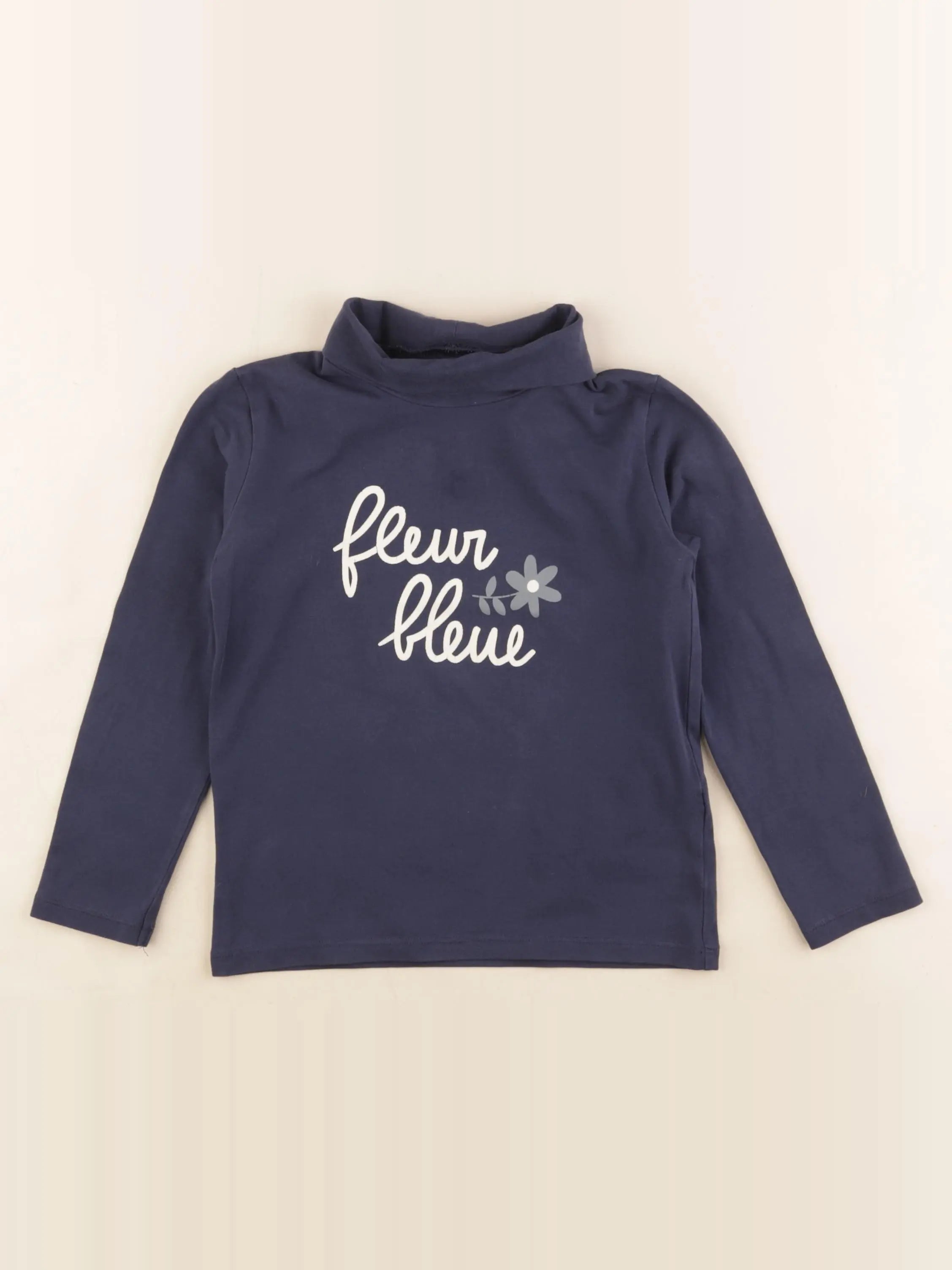 Vertbaudet - sous-pull bleu - 5 ans