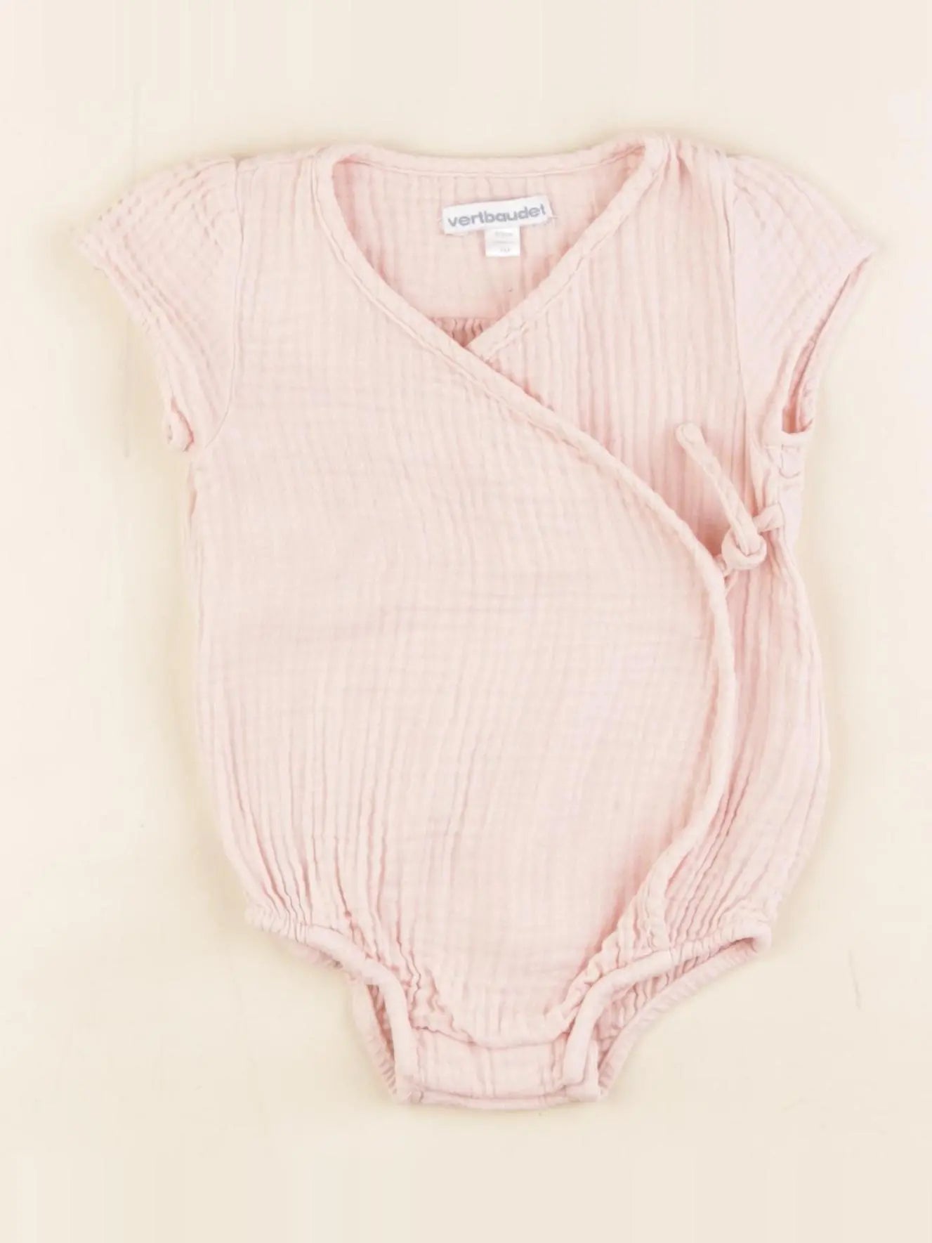 Vertbaudet - combinaison rose - 3 mois