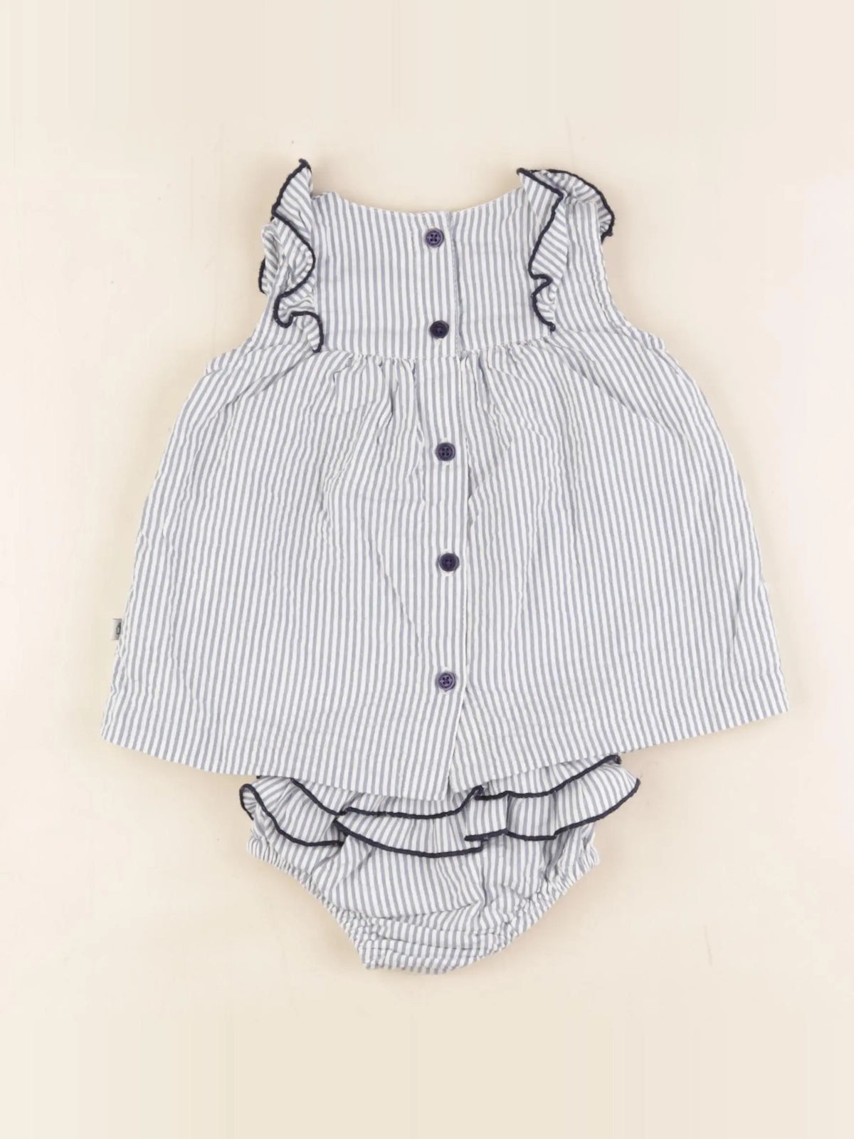 Cadet Rousselle - robe bleu - 3 mois