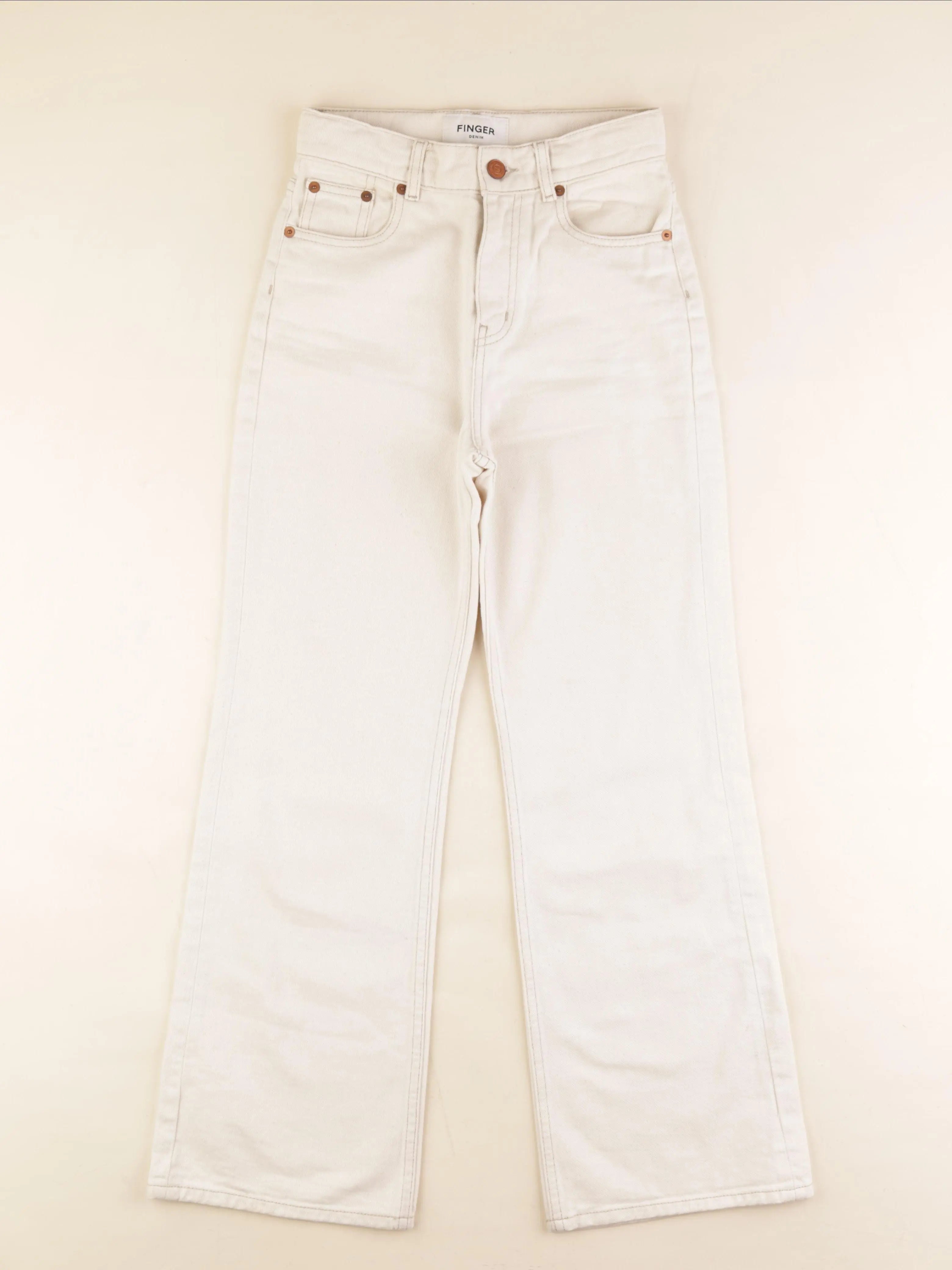 Finger in the nose - jean beige - 12/13 ans