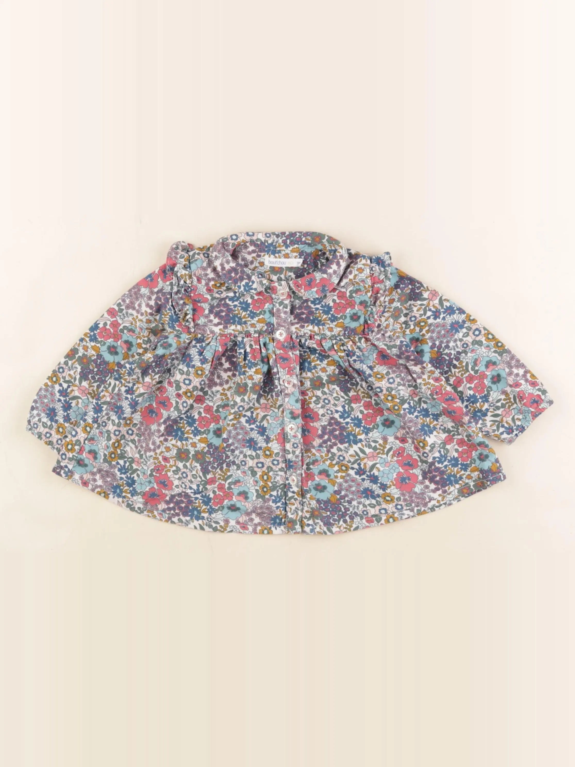 Boutchou - blouse multicolore - 9 mois