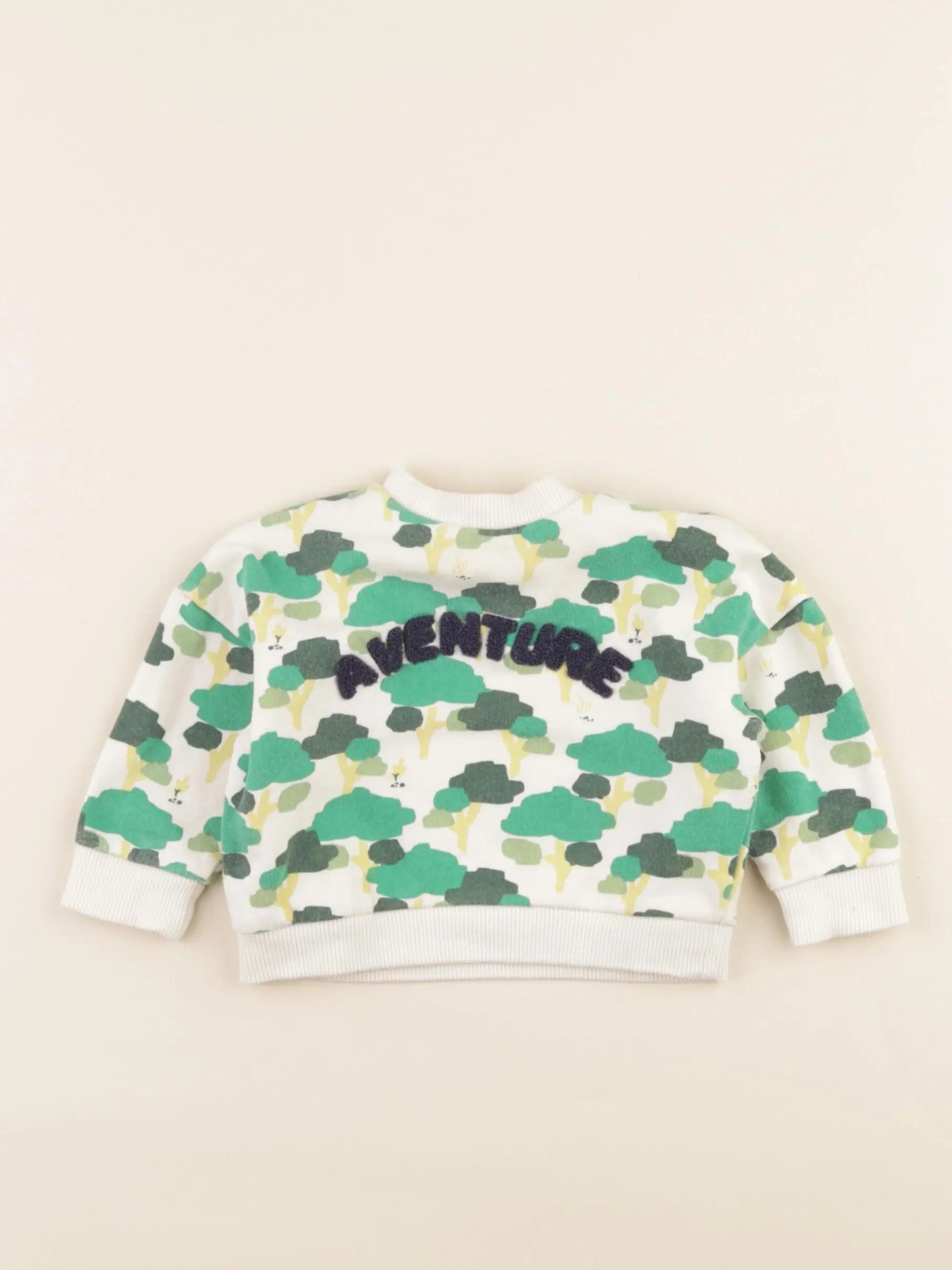 Boutchou - sweat vert - 6 mois