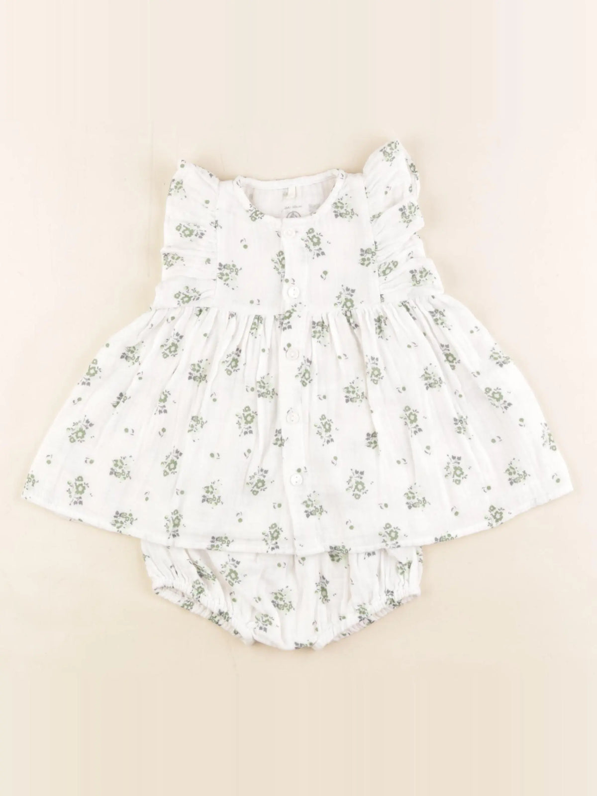 Petit Bateau - robe multicolore - 3 mois