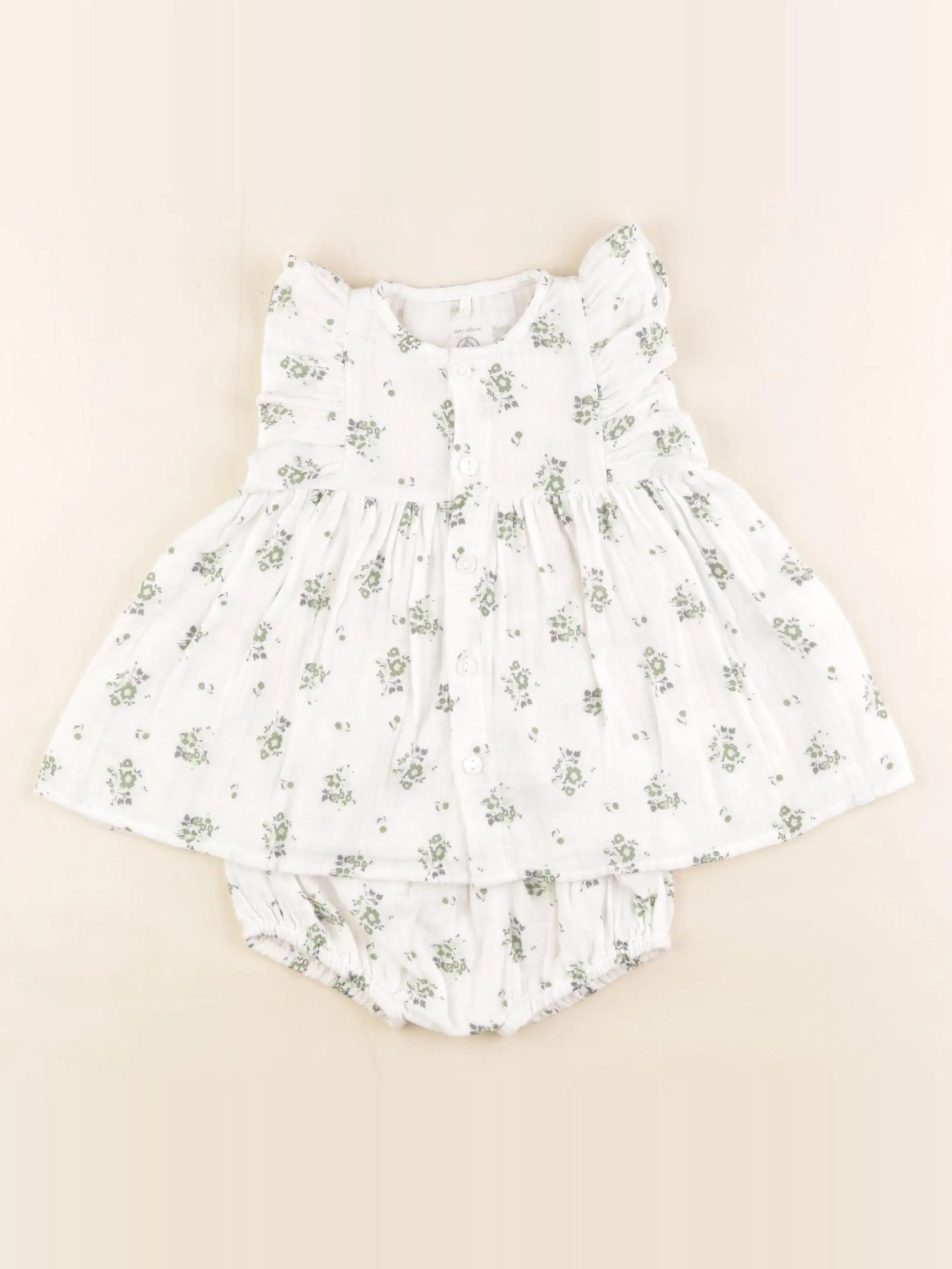 Petit Bateau - robe multicolore - 3 mois