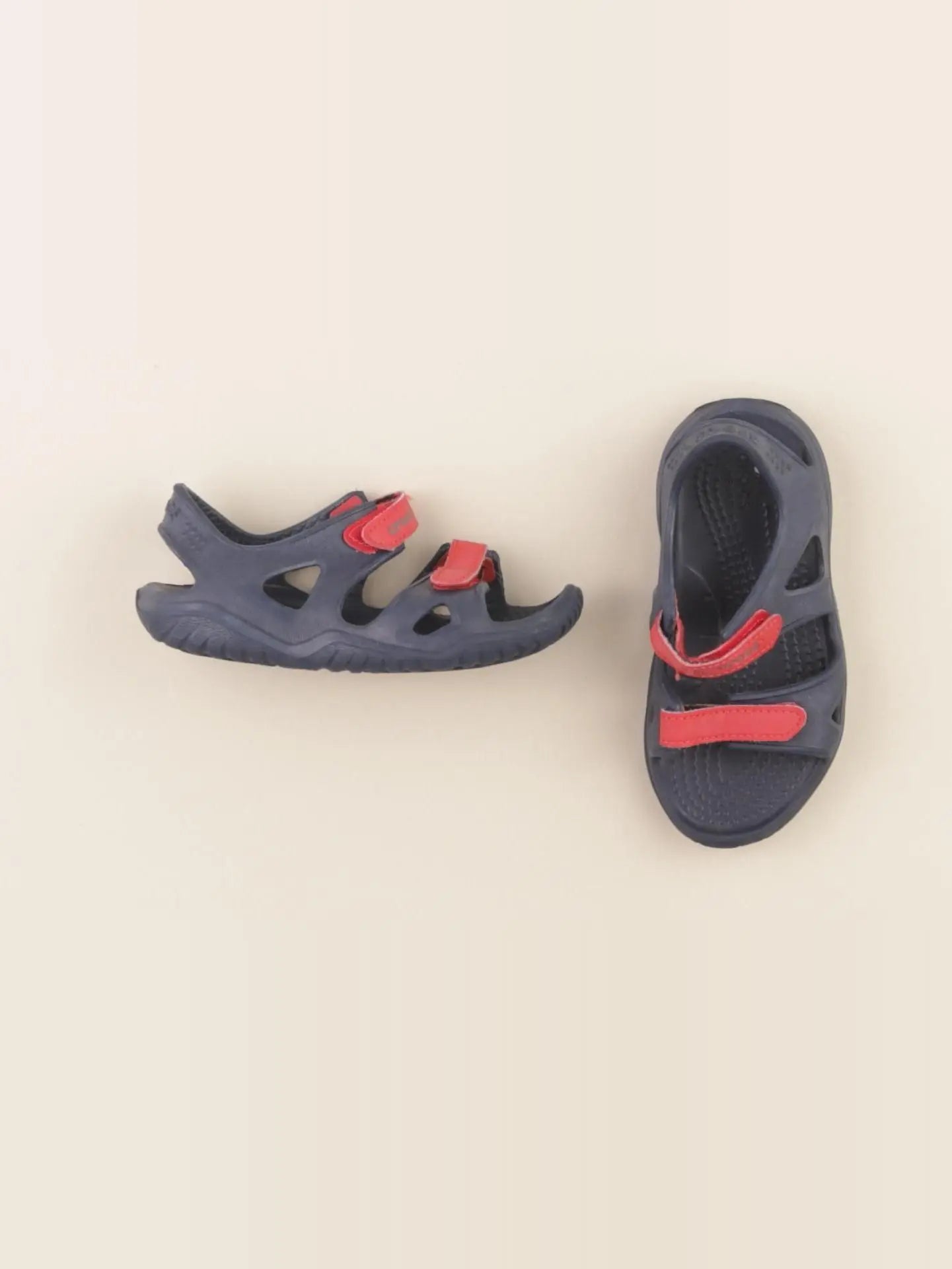 Crocs - sandales bleu, rouge - pointure 27/28
