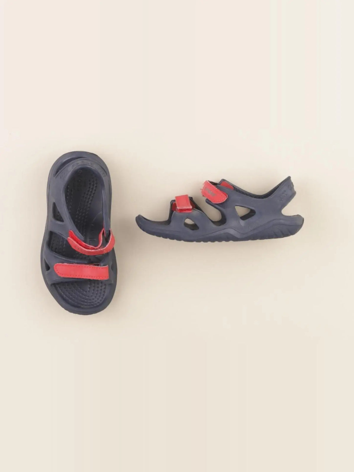 Crocs - sandales bleu, rouge - pointure 27/28