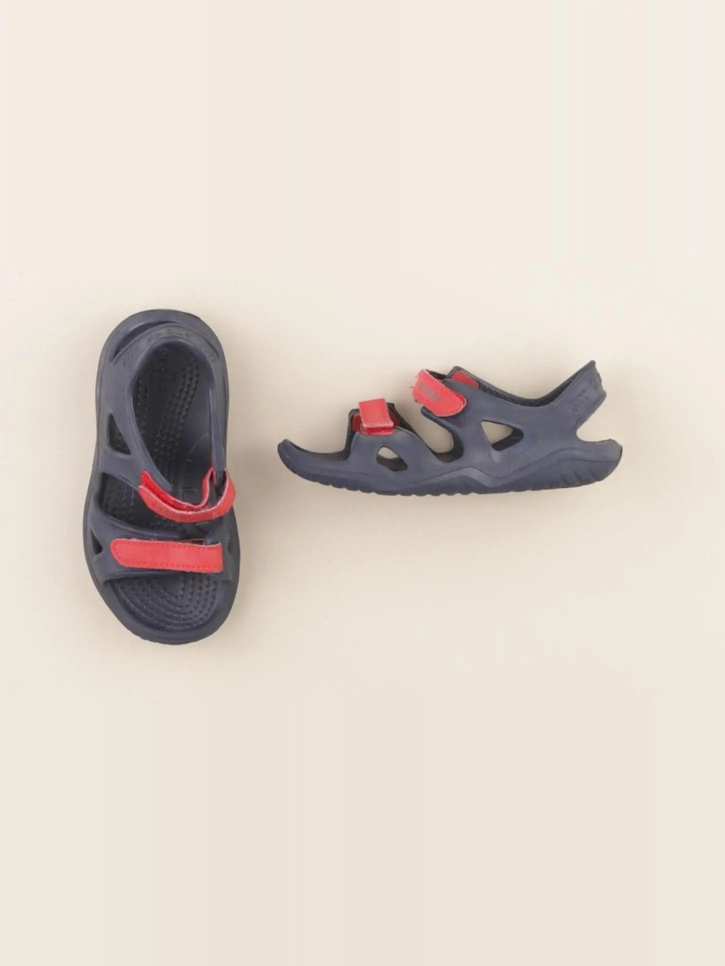 Crocs - sandales bleu, rouge - pointure 27/28
