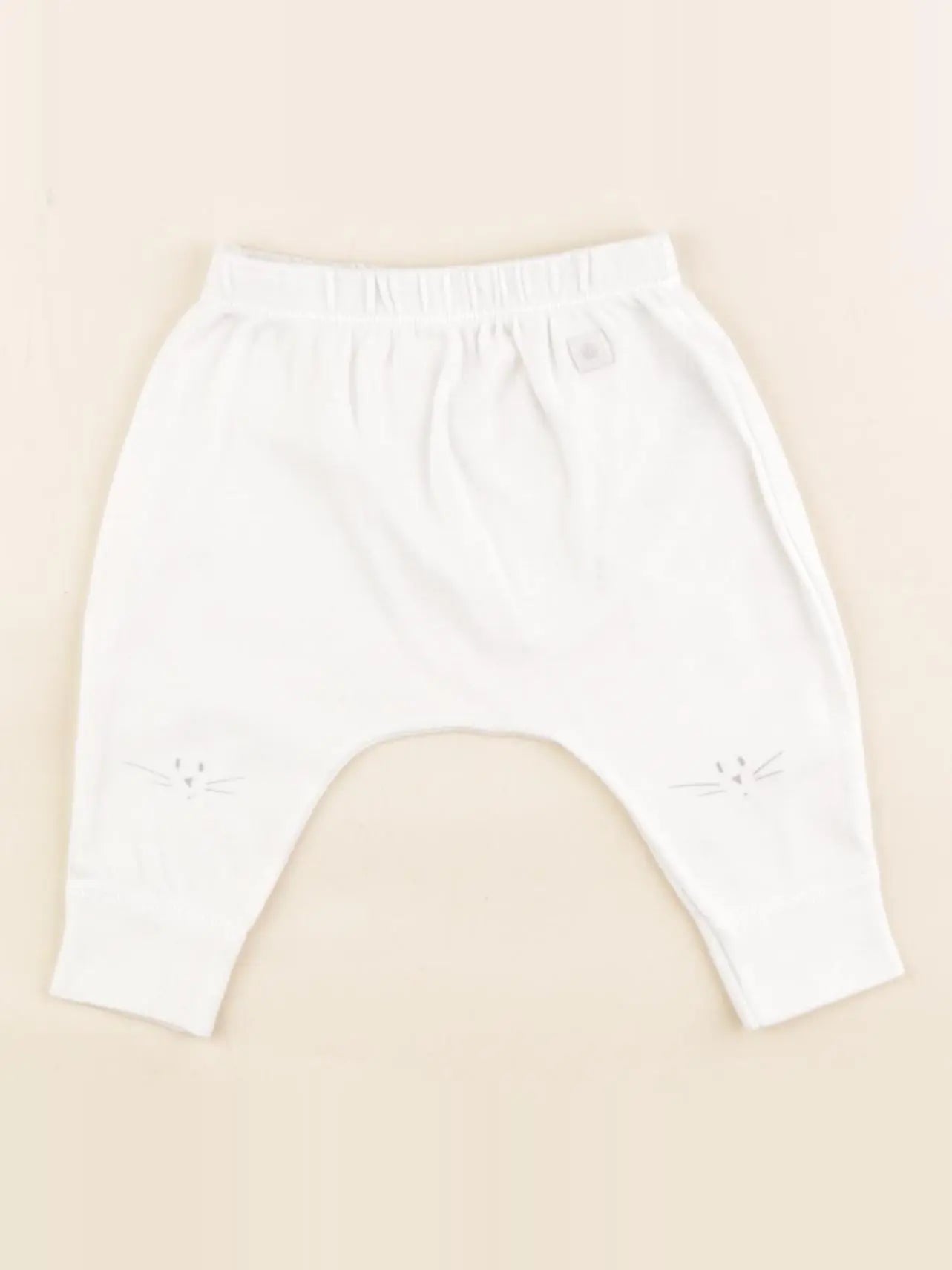 Petit Bateau - sarouel blanc - 1 mois