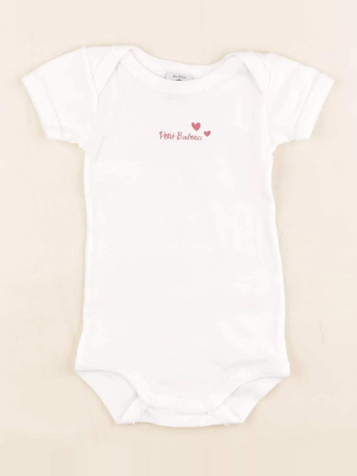 Petit Bateau - body blanc - 3 mois