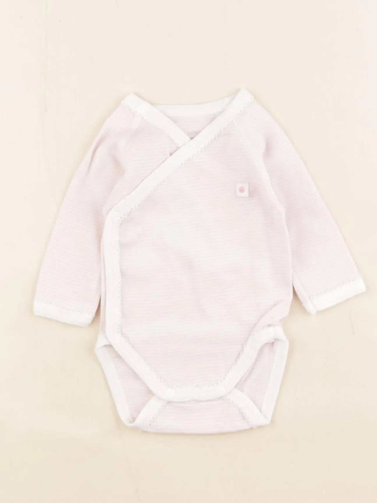 Petit Bateau - body rose - 1 mois