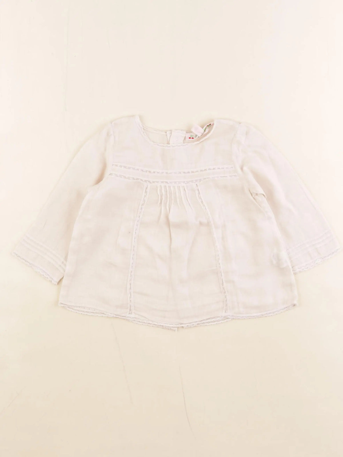 Bonpoint - blouse beige - 12 mois