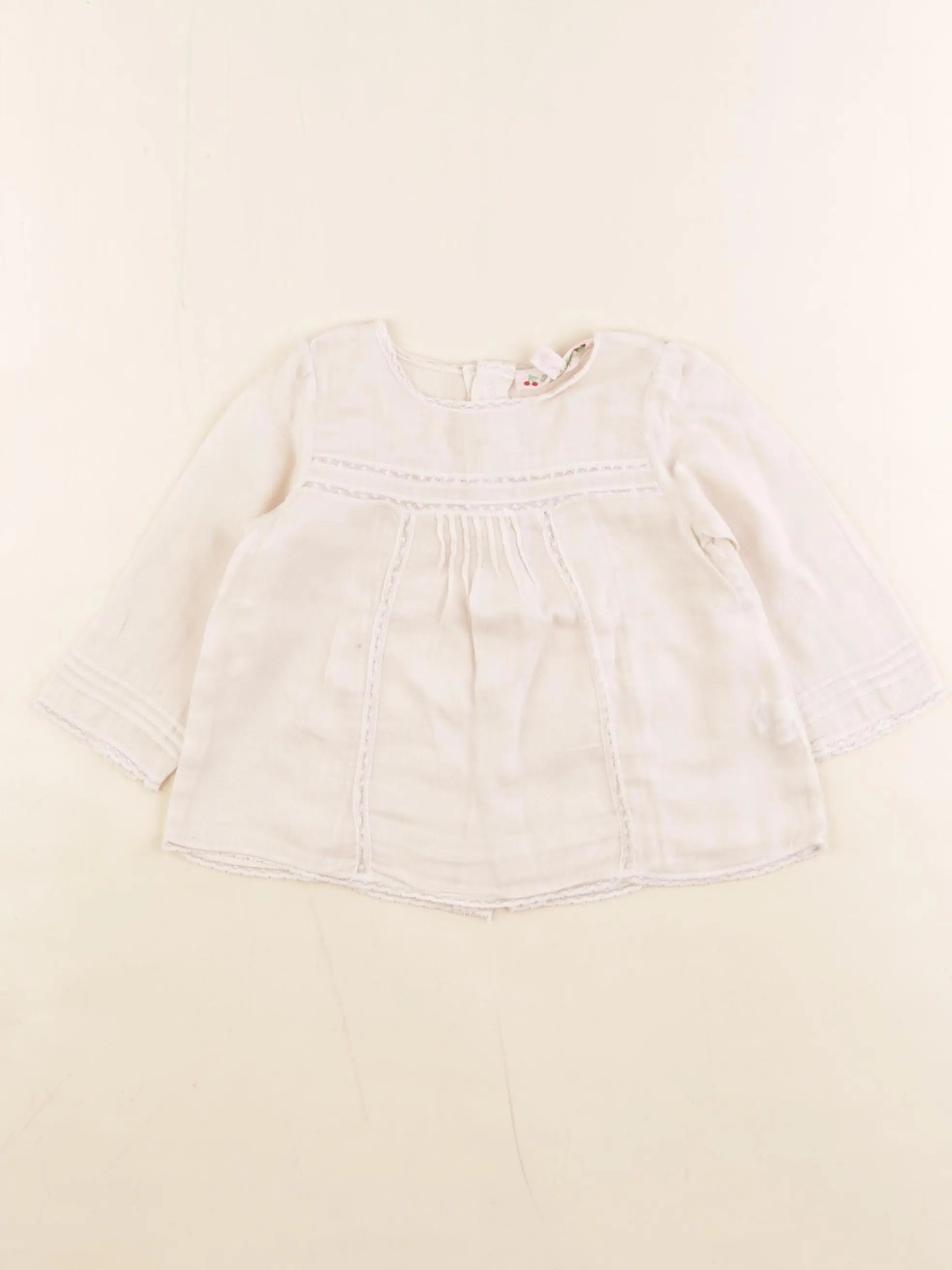 Bonpoint - blouse beige - 12 mois