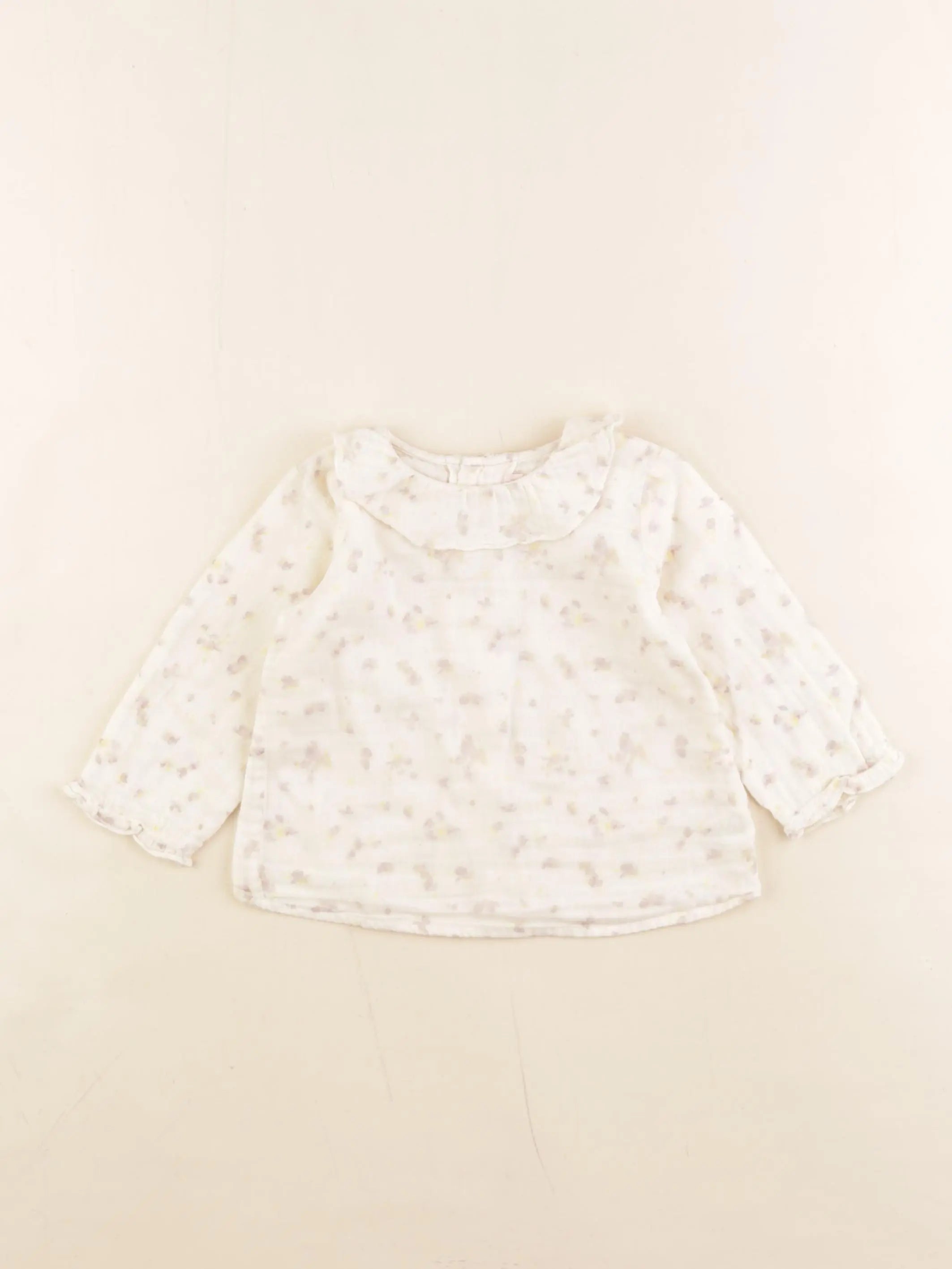 Bonpoint - blouse beige - 12 mois
