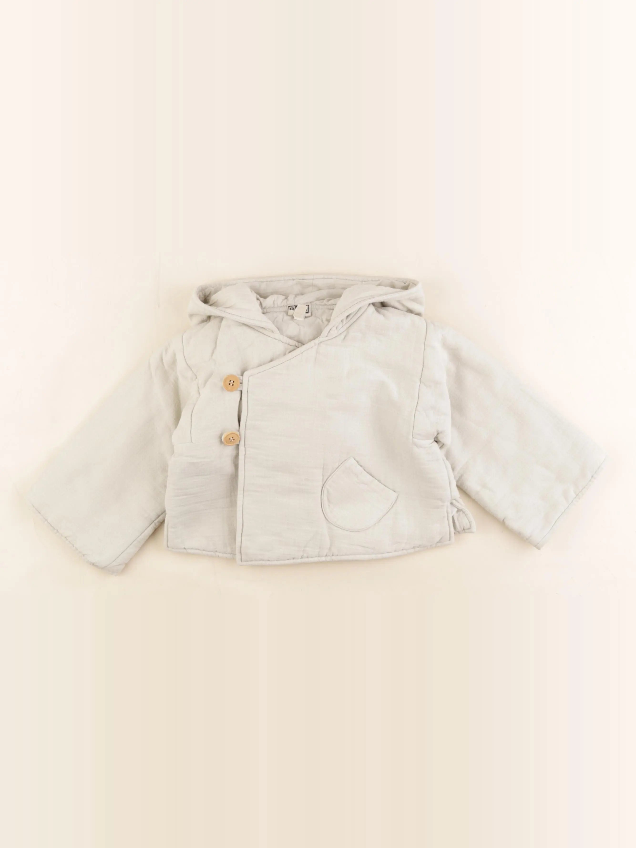 Bonton - veste beige - 12 mois