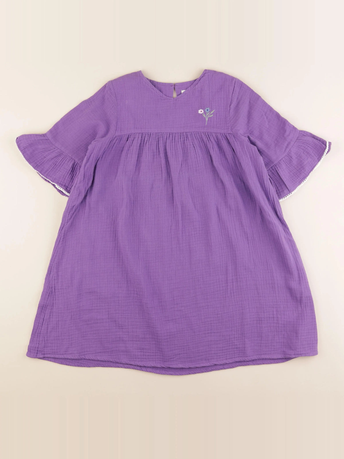 Vertbaudet - robe violet - 10 ans