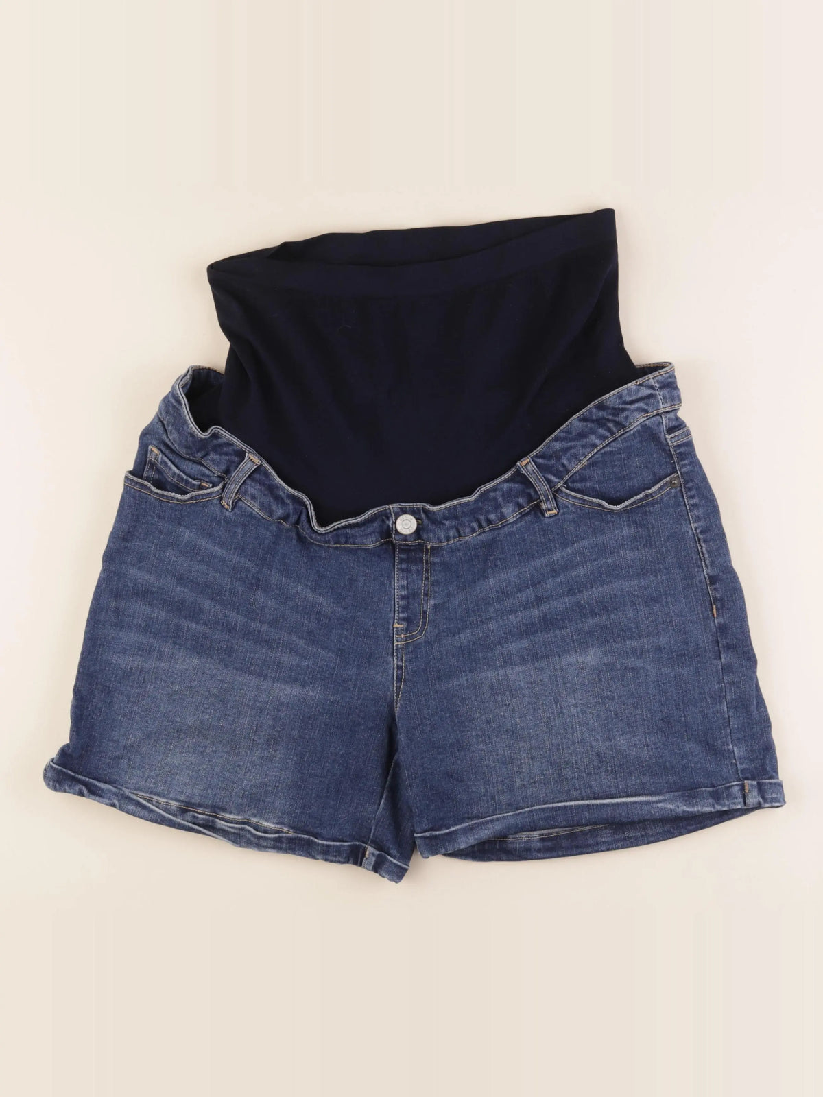 Vertbaudet - short grossesse bleu - 44