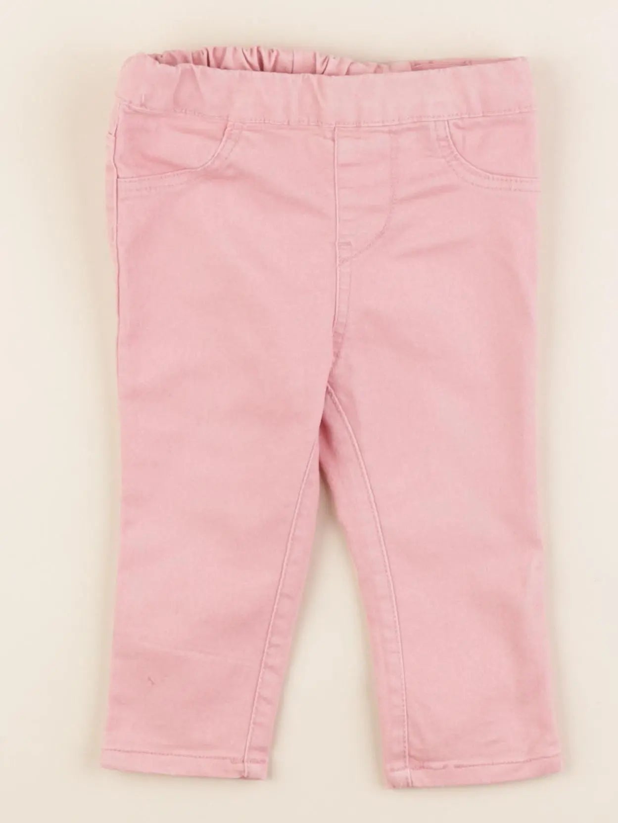 H&M - jegging rose - 6/9 mois
