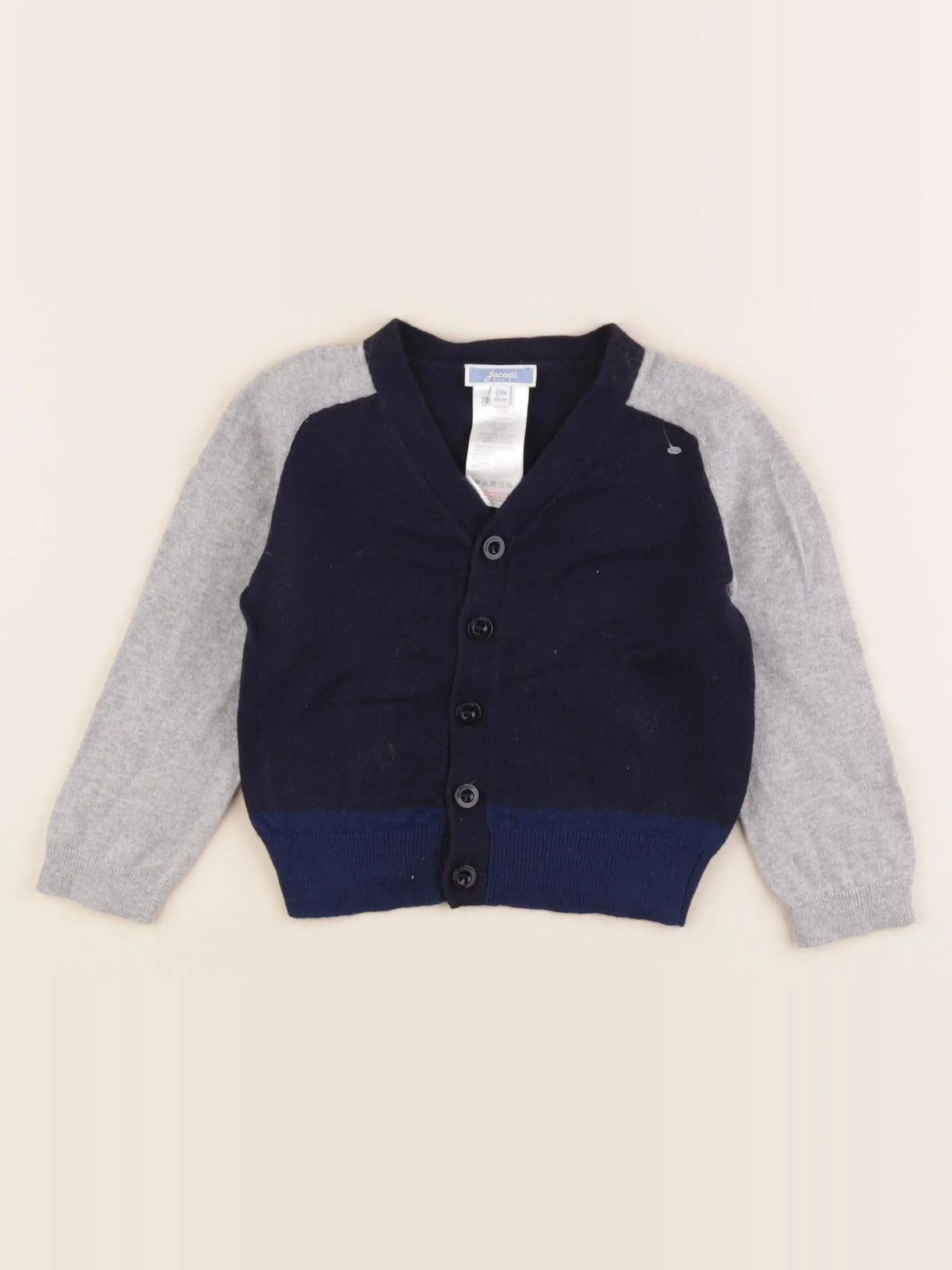 Jacadi - gilet bleu - 24 mois