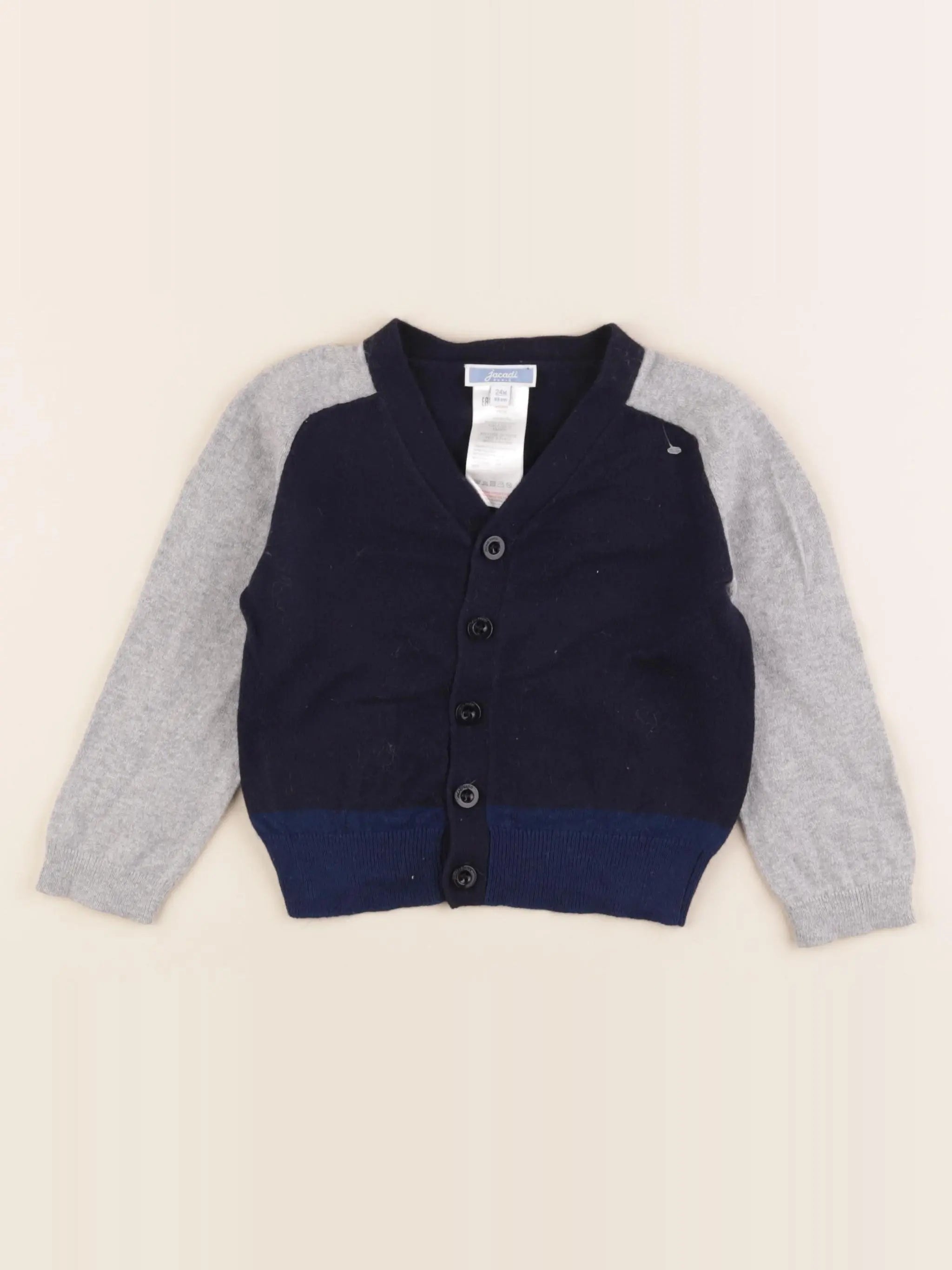 Jacadi - gilet bleu - 24 mois