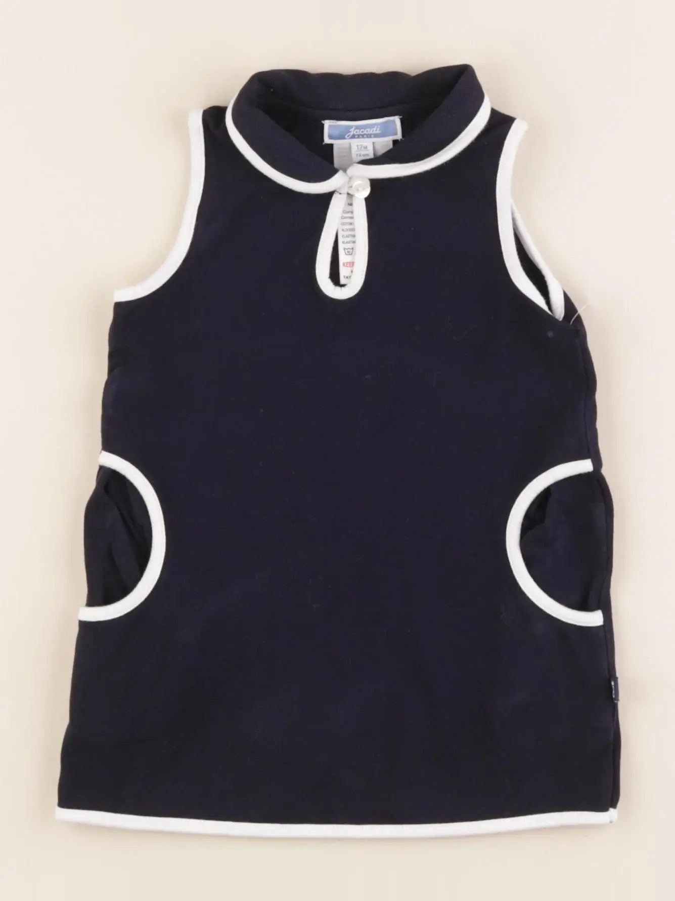 Jacadi - robe bleu - 12 mois