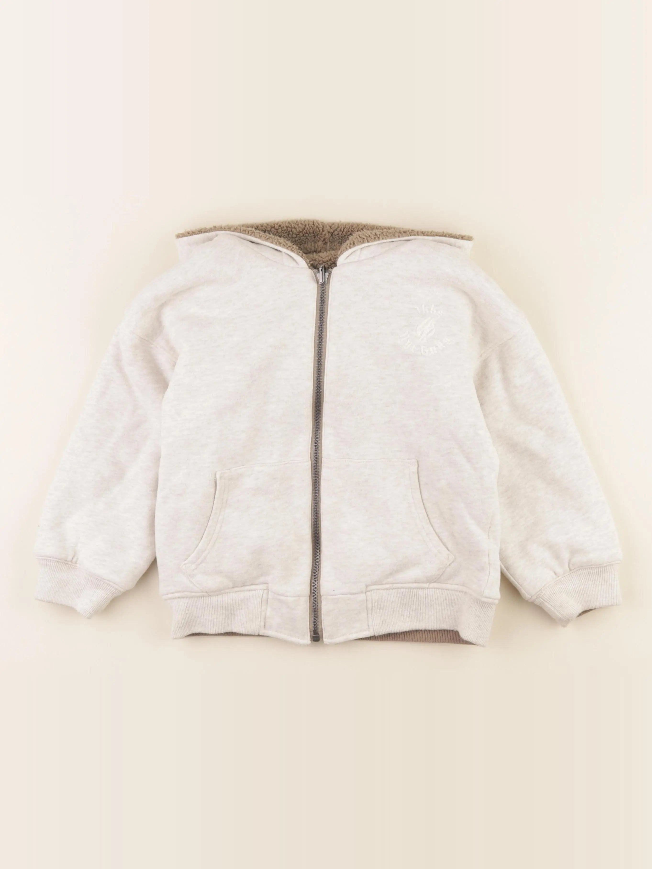 IKKS - sweat réversible beige, vert - 6 ans