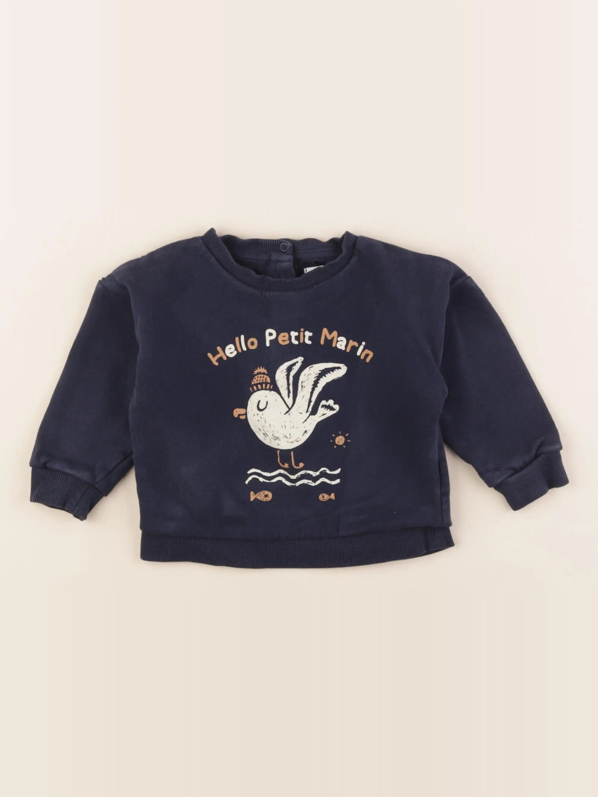 Vertbaudet - sweat bleu - 18 mois