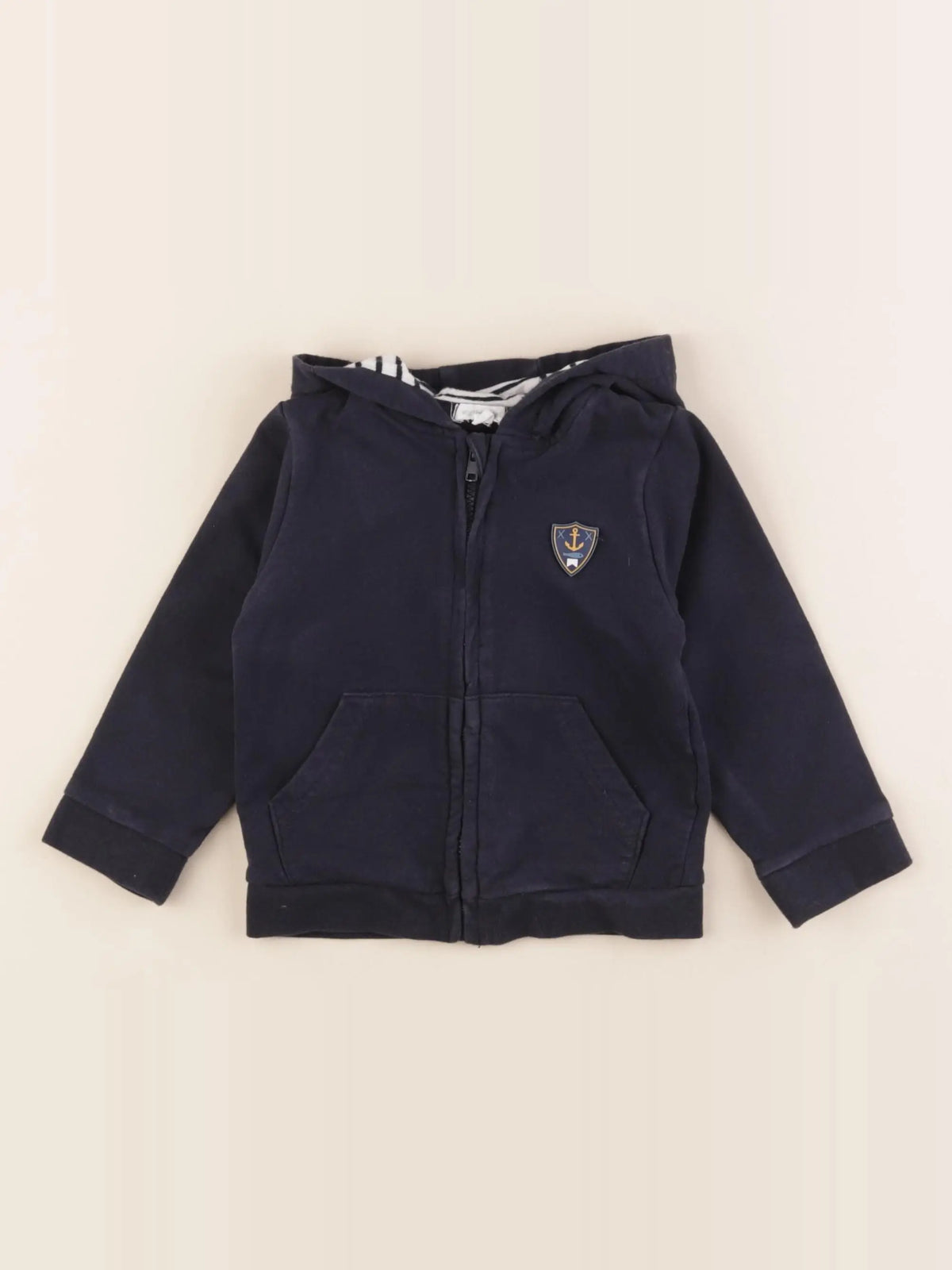 Vertbaudet - sweat bleu - 18 mois