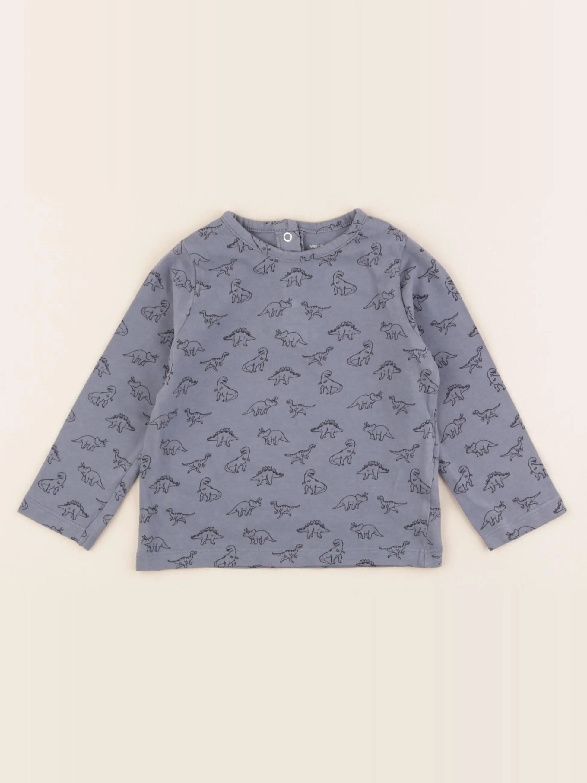 Vertbaudet - tee-shirt bleu - 18 mois