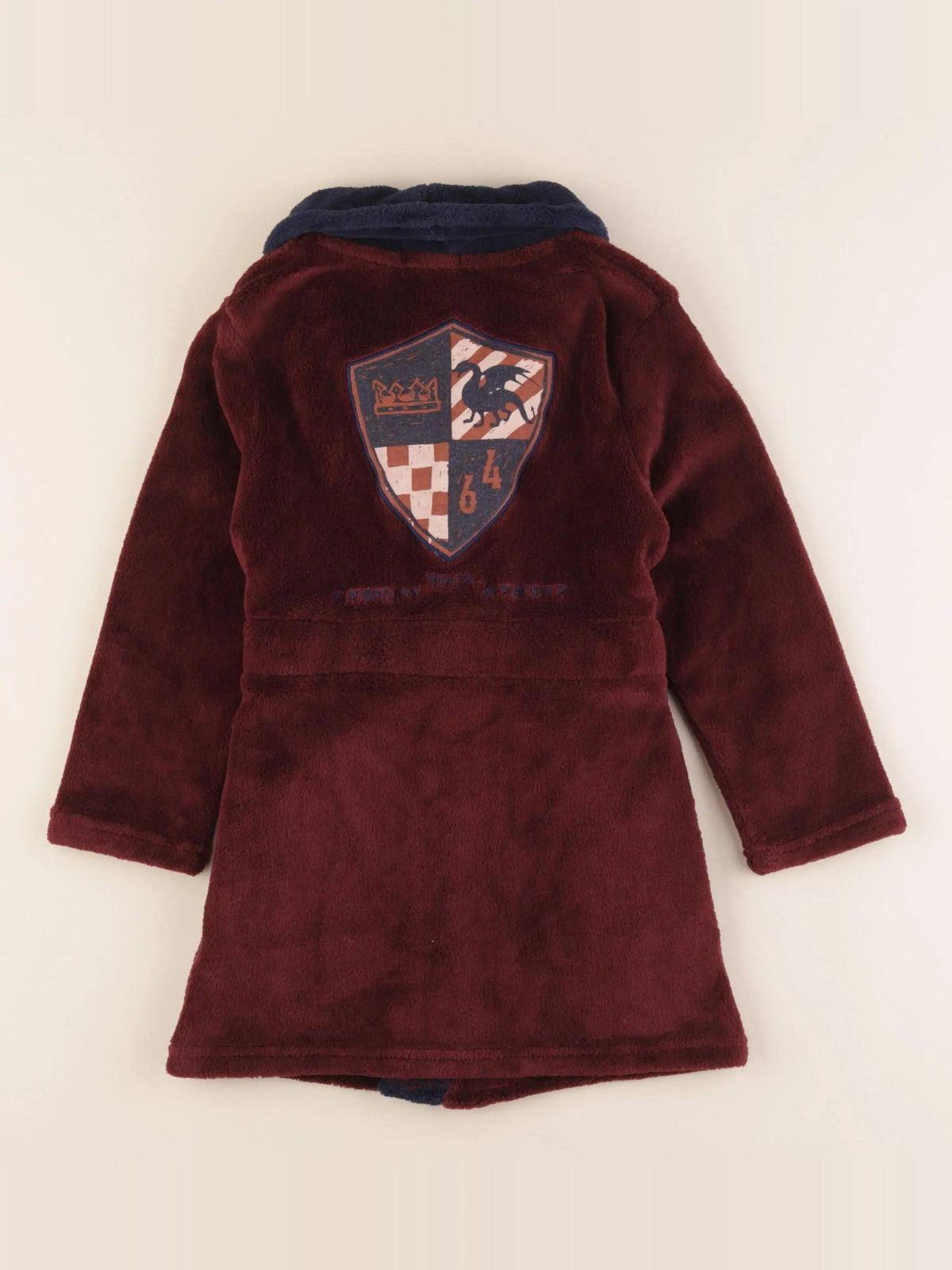 Vertbaudet - robe de chambre imprimé dos rouge - 5 ans