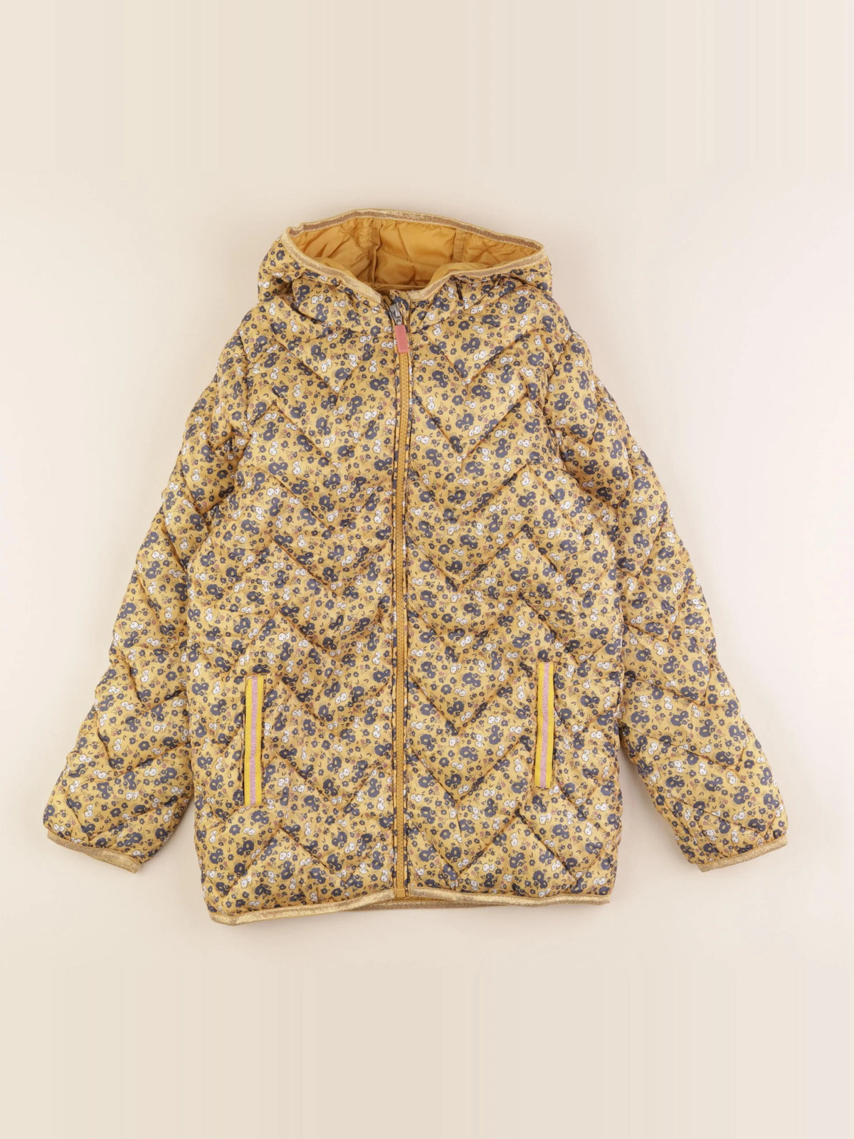 Vertbaudet - doudoune jaune - 10 ans