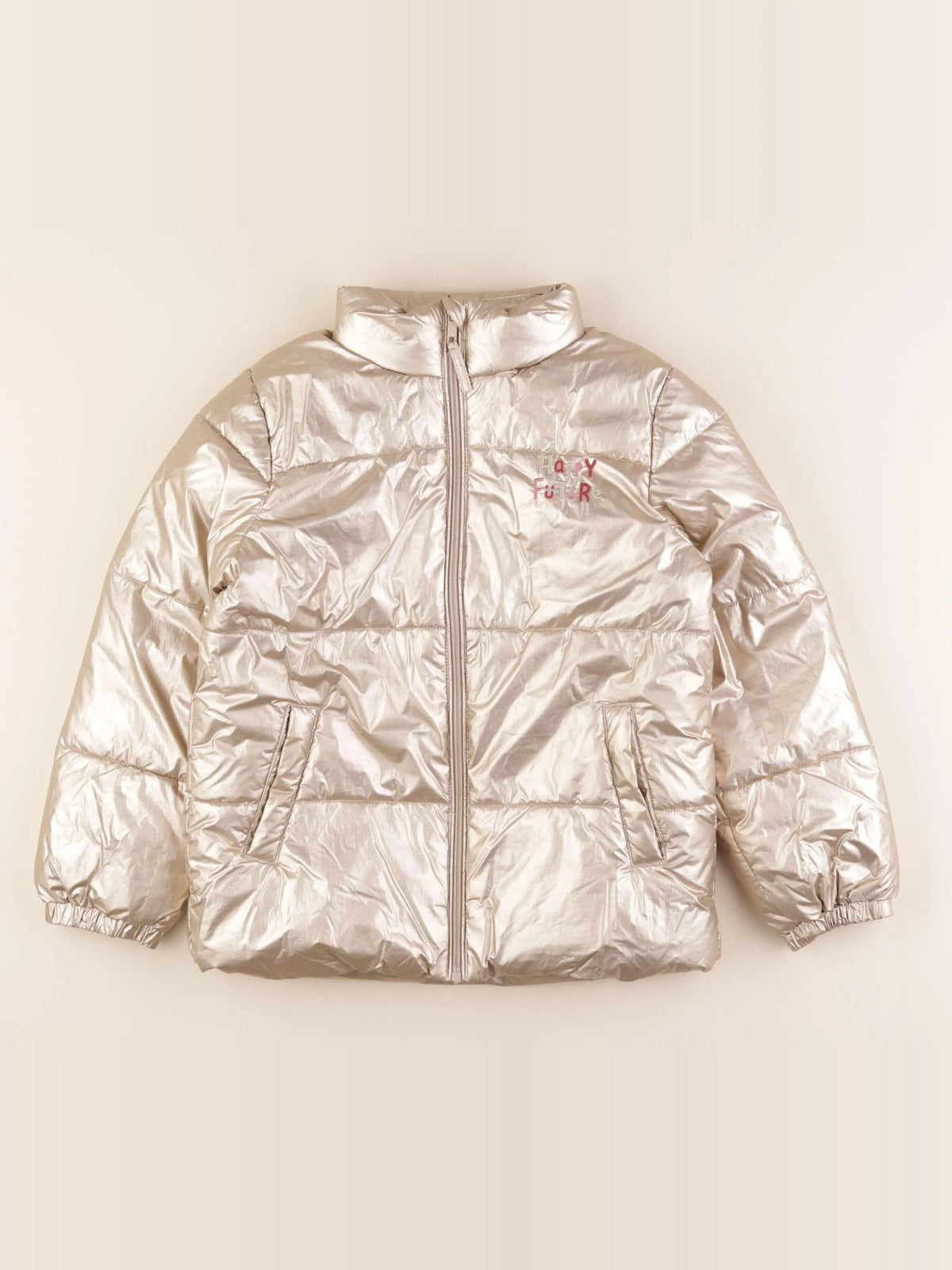 Vertbaudet - doudoune bronze - 10 ans