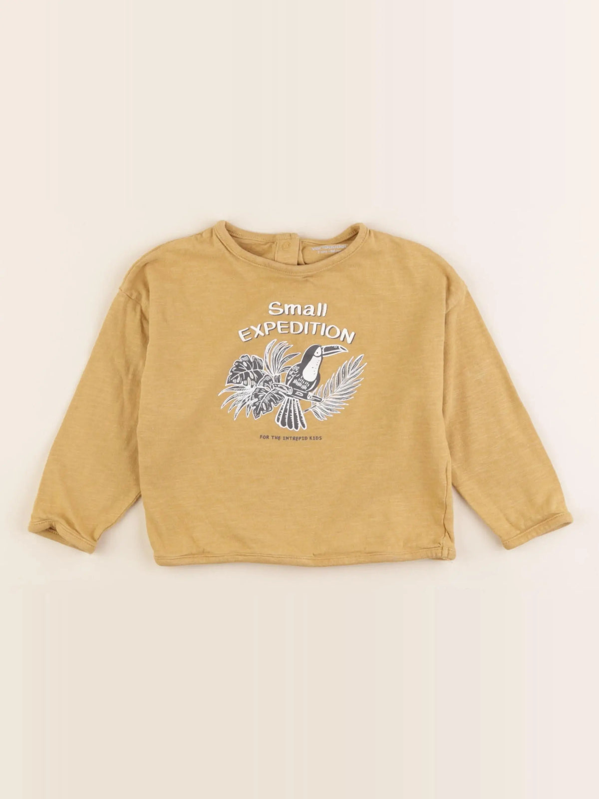 Vertbaudet - tee-shirt jaune - 2 ans