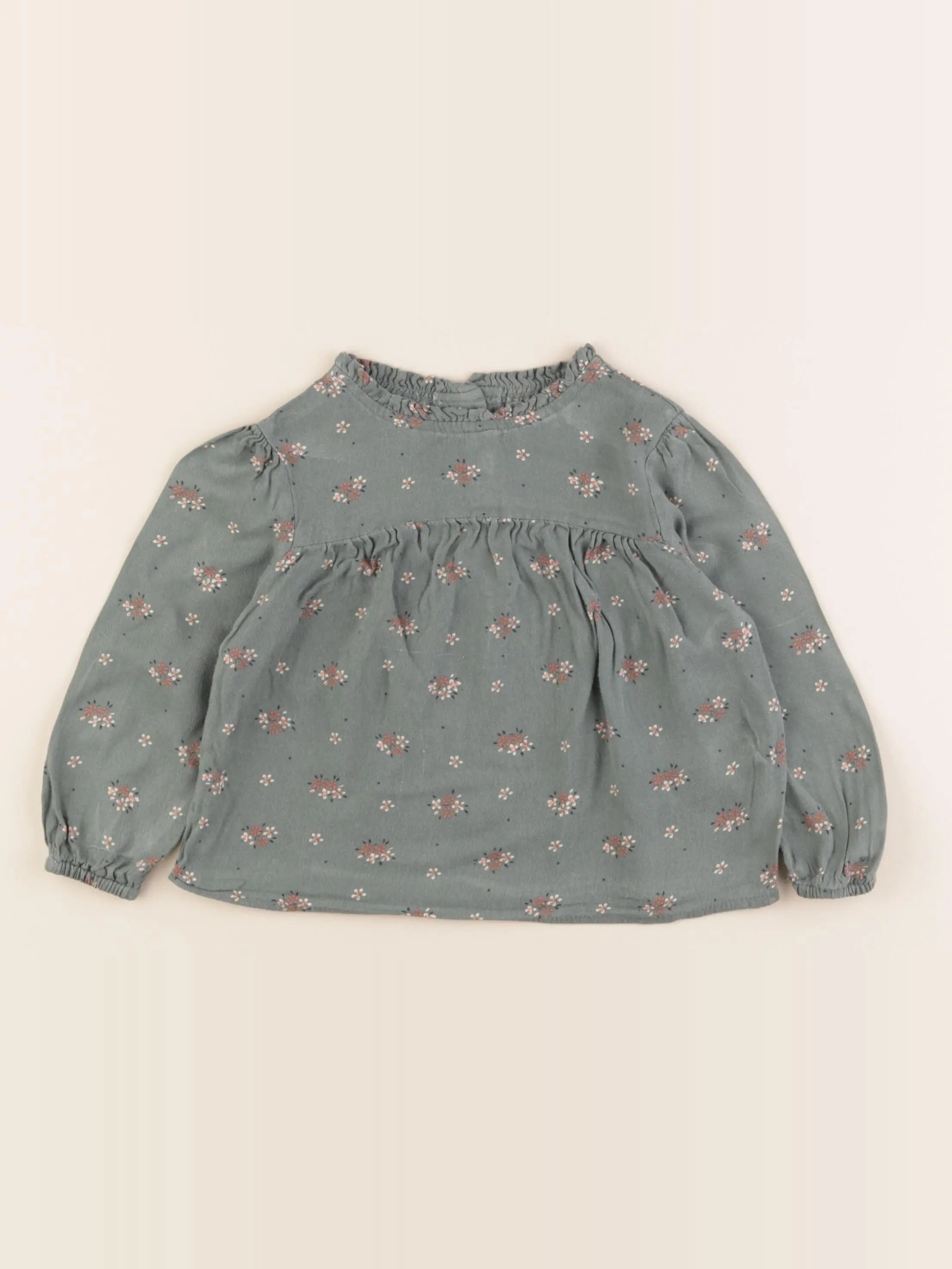 Vertbaudet - blouse vert - 3 ans
