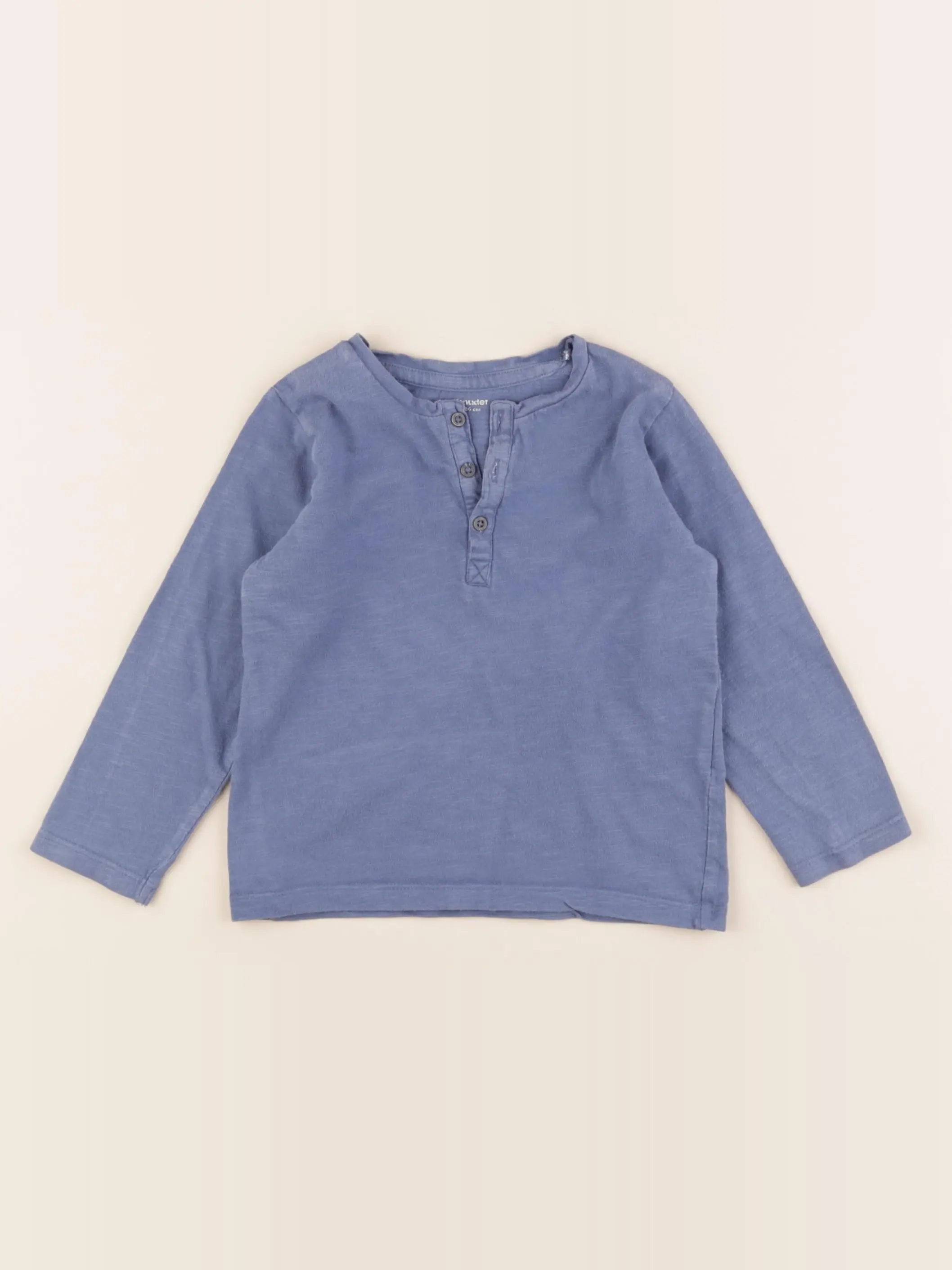 Vertbaudet - tee-shirt bleu - 2 ans