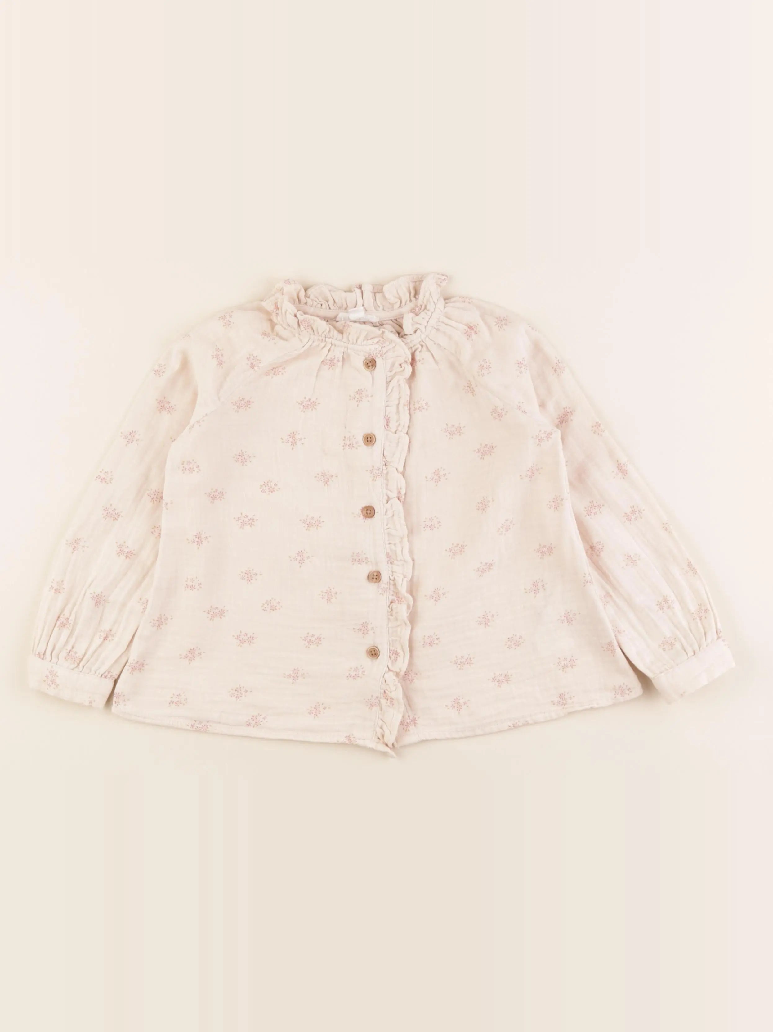 Vertbaudet - blouse beige - 3 ans