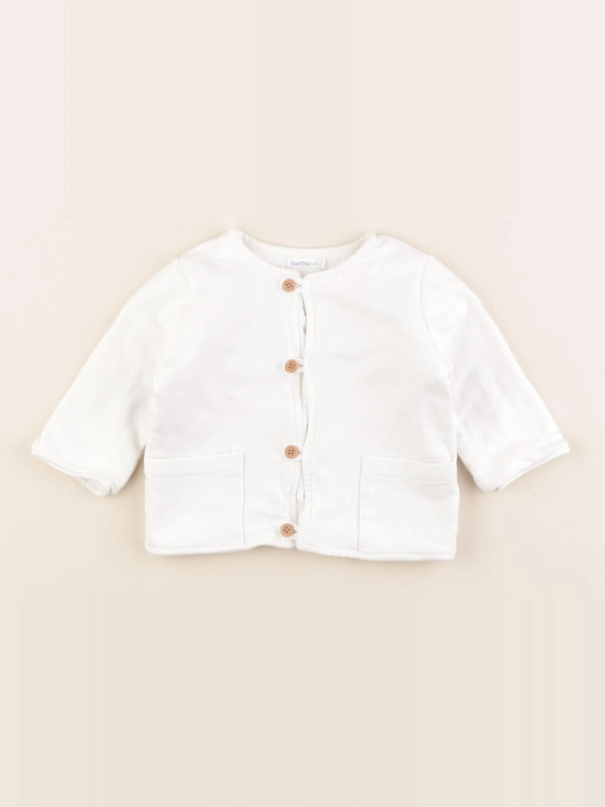 Boutchou - sweat blanc - 9 mois