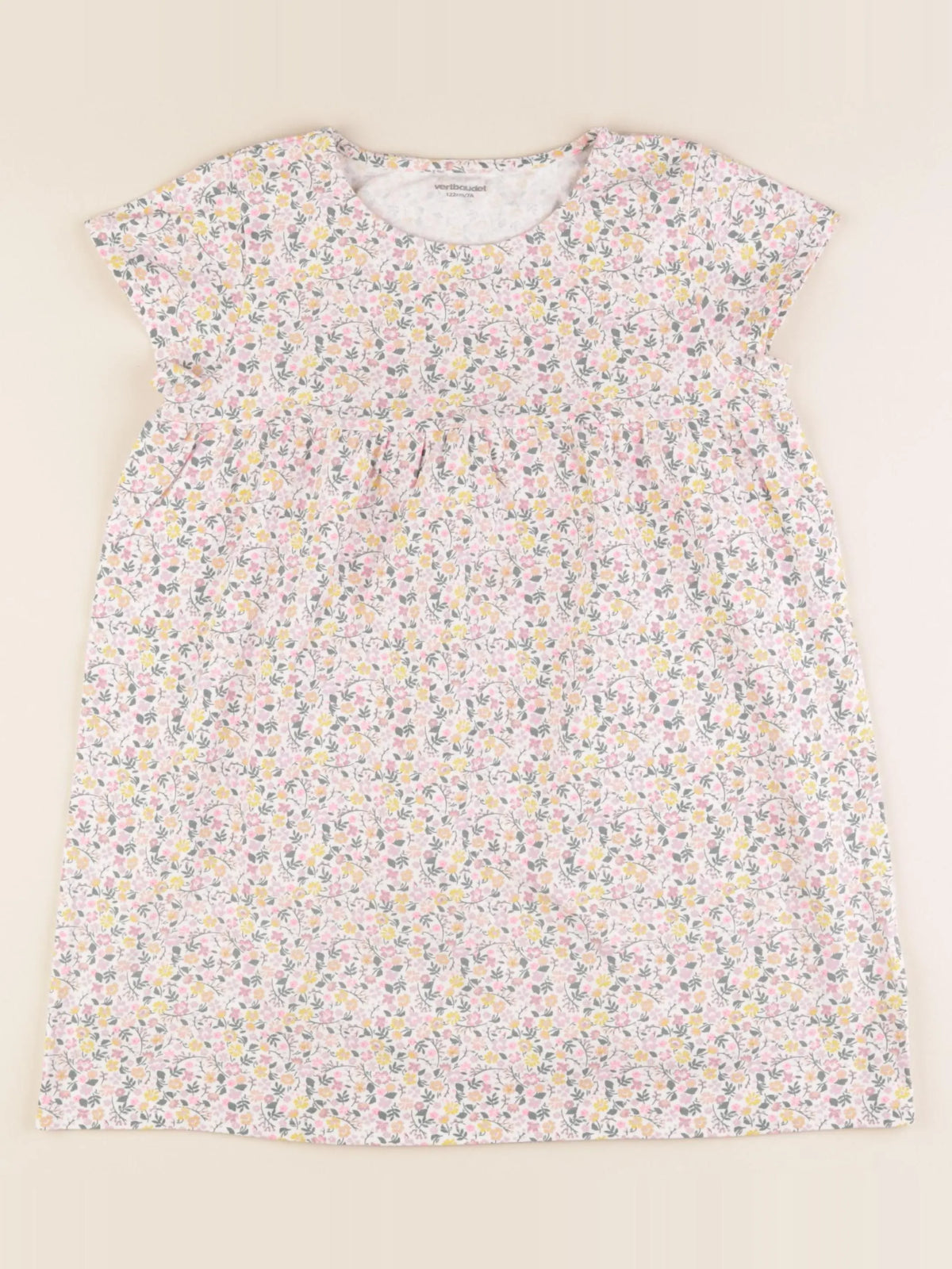 Vertbaudet - robe multicolore - 7 ans