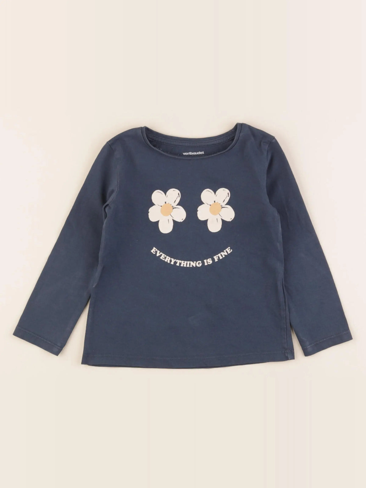 Vertbaudet - tee-shirt bleu - 3 ans