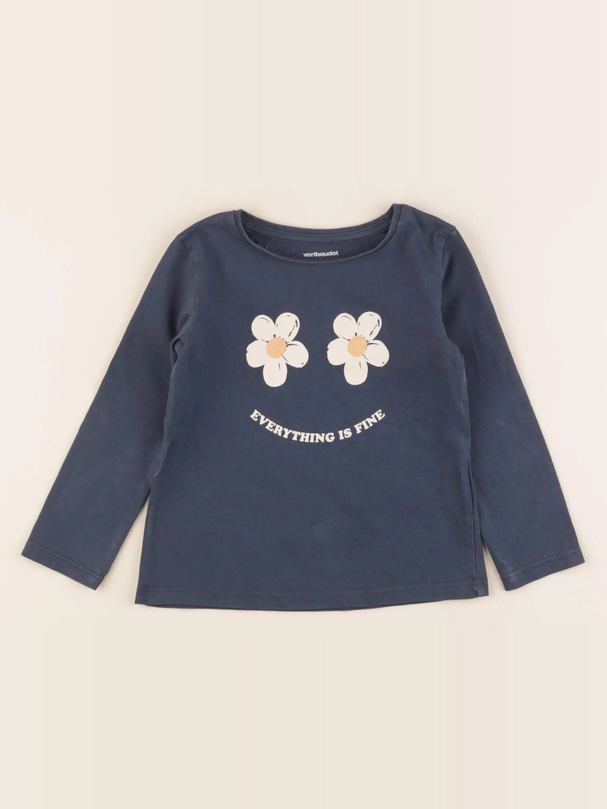 Vertbaudet - tee-shirt bleu - 3 ans