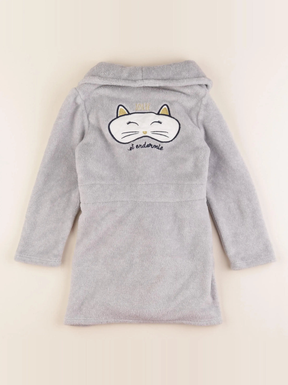 Vertbaudet - robe de chambre gris - 6 ans