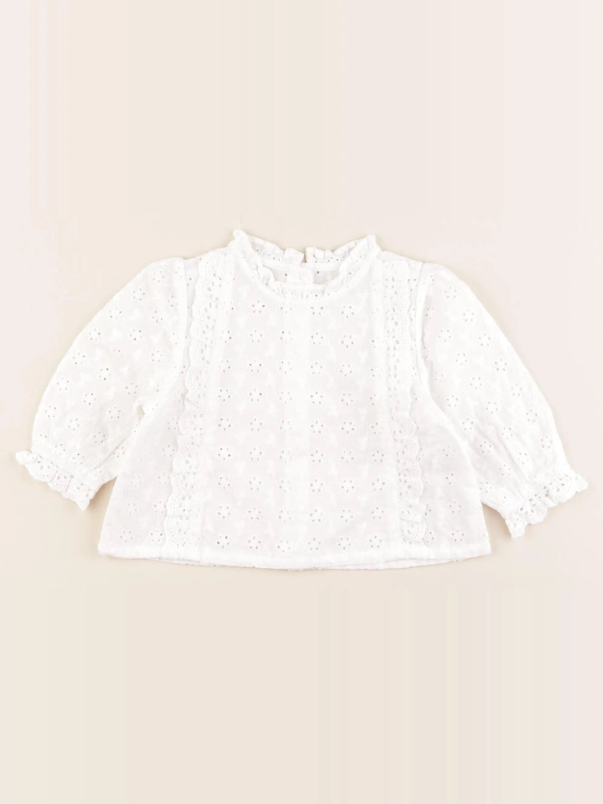 Vertbaudet - blouse blanc - 6 mois