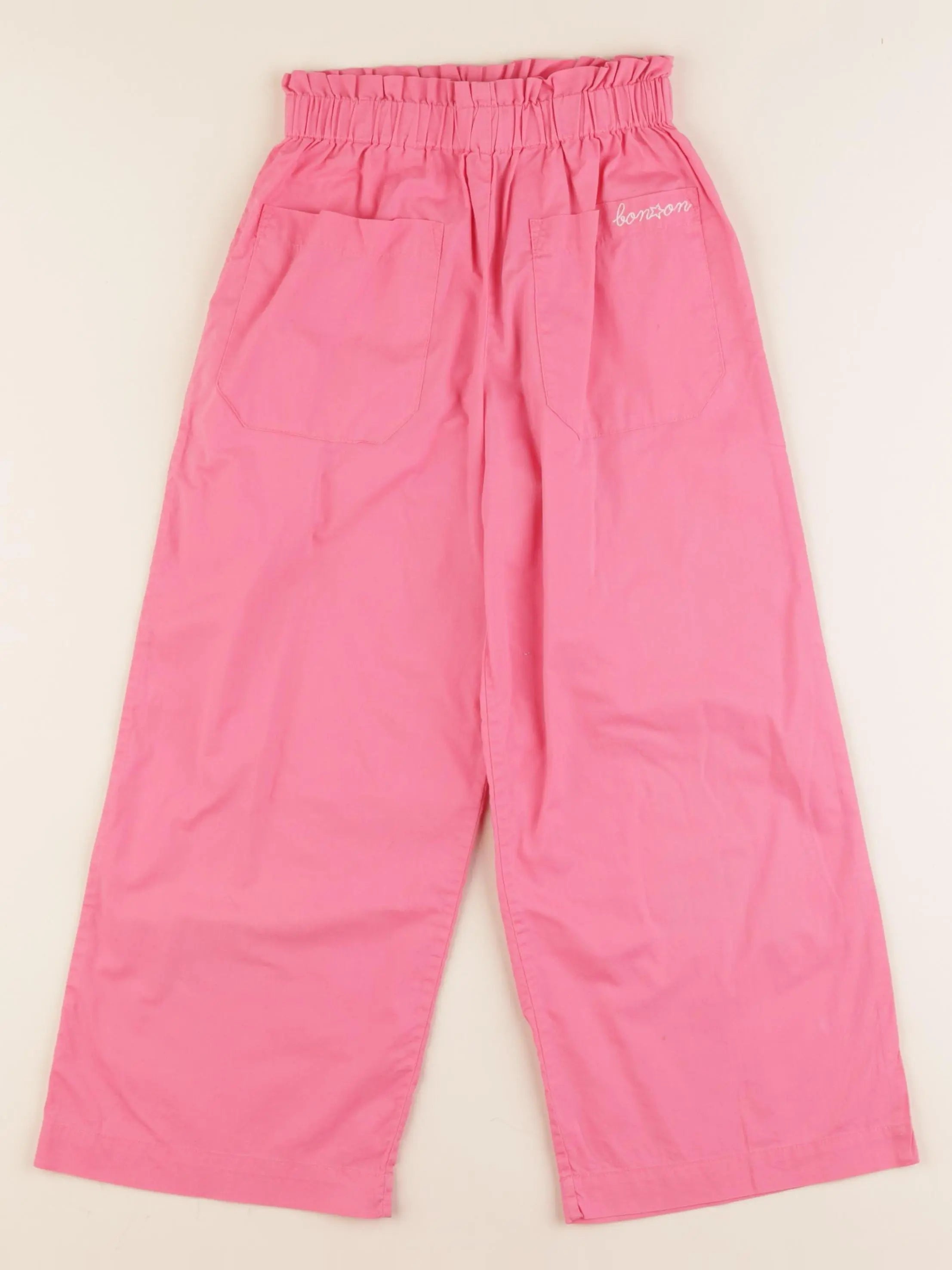 Bonton - pantalon rose - 8 ans