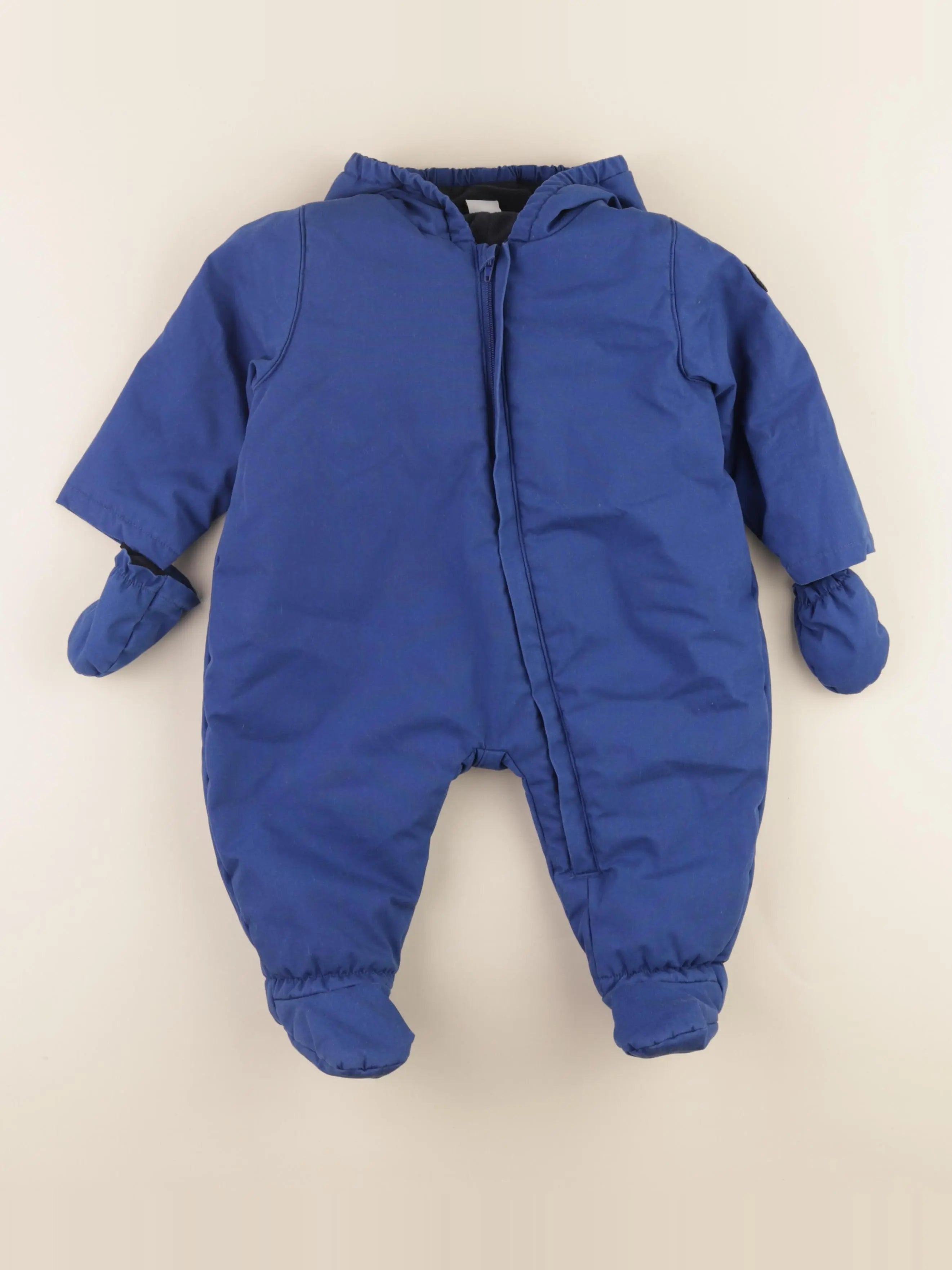 Petit Bateau - combi-pilote bleu - 12 mois
