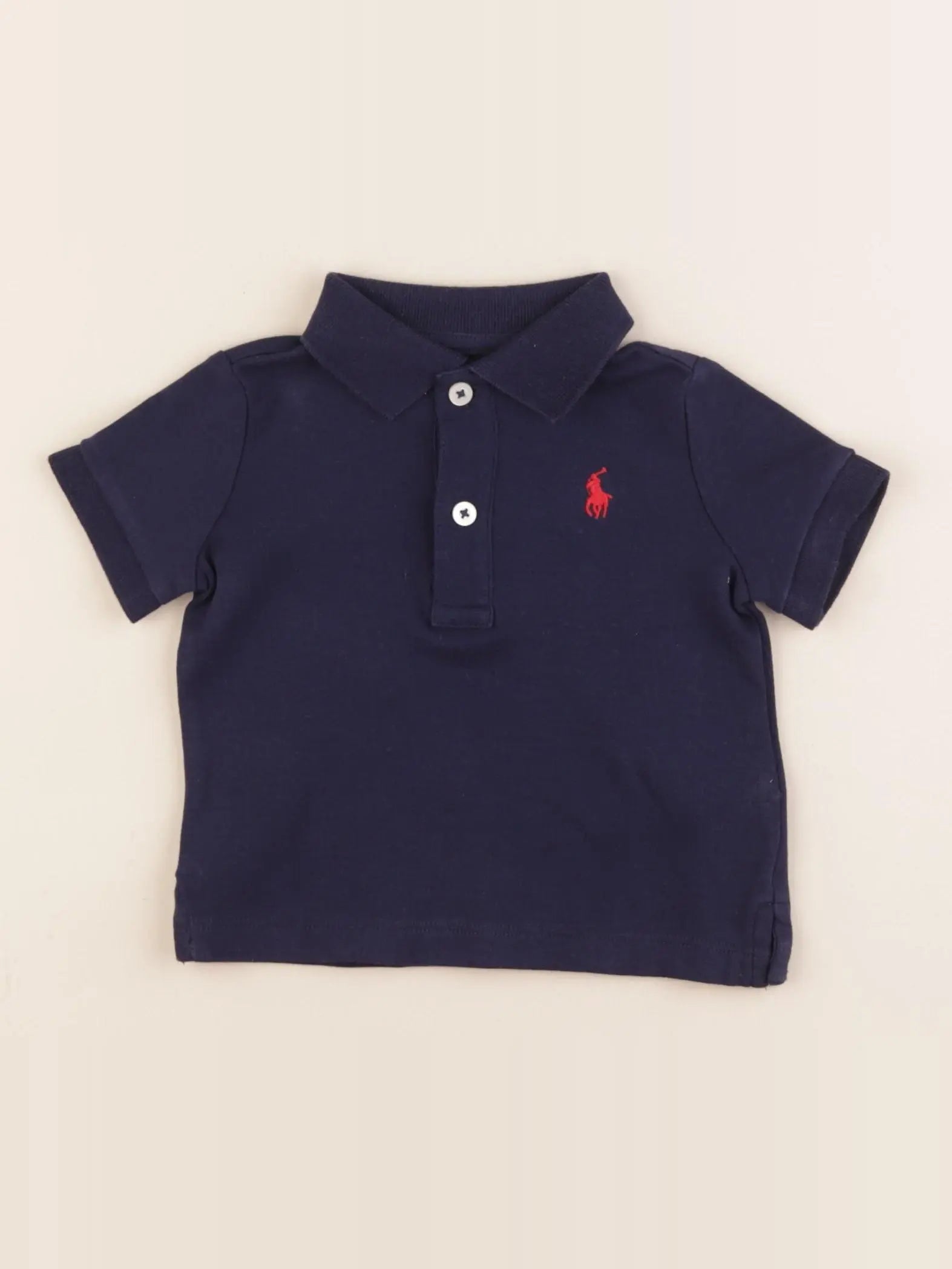 Ralph Lauren - polo bleu - 6 mois